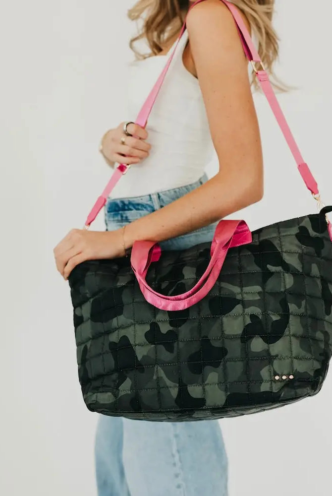 *In Stock* Day Dreamer Quilted Tote Bag-290 Bag/Handbags-Pretty Simple-The Lovely Closet, Women's Fashion Boutique in Alexandria, KY