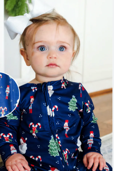 Mary Square Peppermint Pines Pajamas - Infant (Baby)-350 Holiday-Mary Square-The Lovely Closet, Women's Fashion Boutique in Alexandria, KY