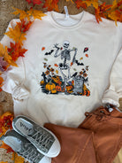 FINAL SALE Spooky Time Graphic Sweatshirt-130 Graphics-The Lovely Closet-The Lovely Closet, Women's Fashion Boutique in Alexandria, KY