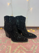 FINAL SALE Standout Rhinestone Bootie - Black-270 Shoes-The Lovely Closet-The Lovely Closet, Women's Fashion Boutique in Alexandria, KY