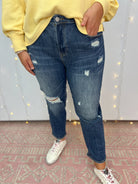 RISEN - High Rise Tapered Jeans-210 Jeans-Risen-The Lovely Closet, Women's Fashion Boutique in Alexandria, KY
