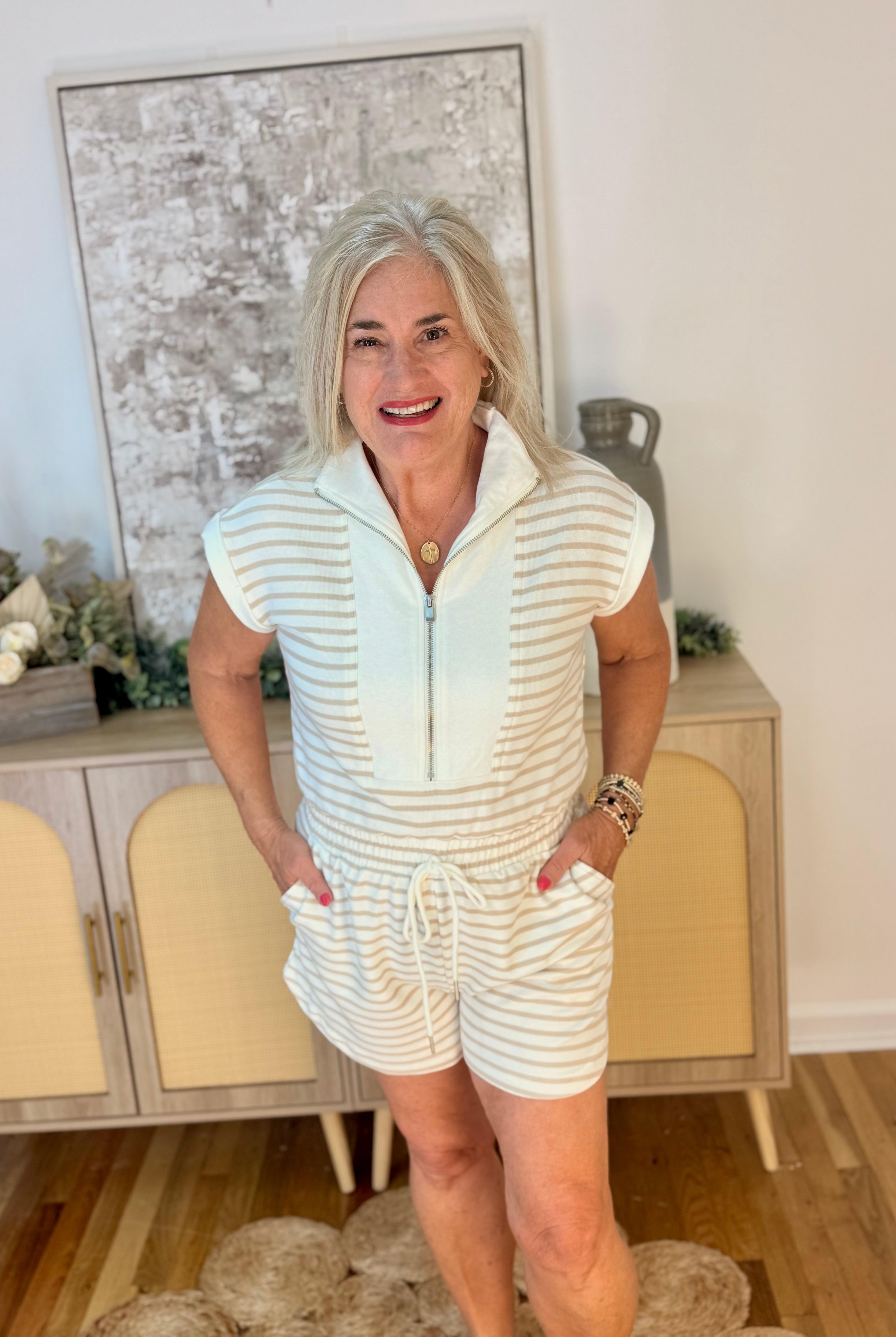 Day Off Romper-Blu Pepper-The Lovely Closet, Women's Fashion Boutique in Alexandria, KY