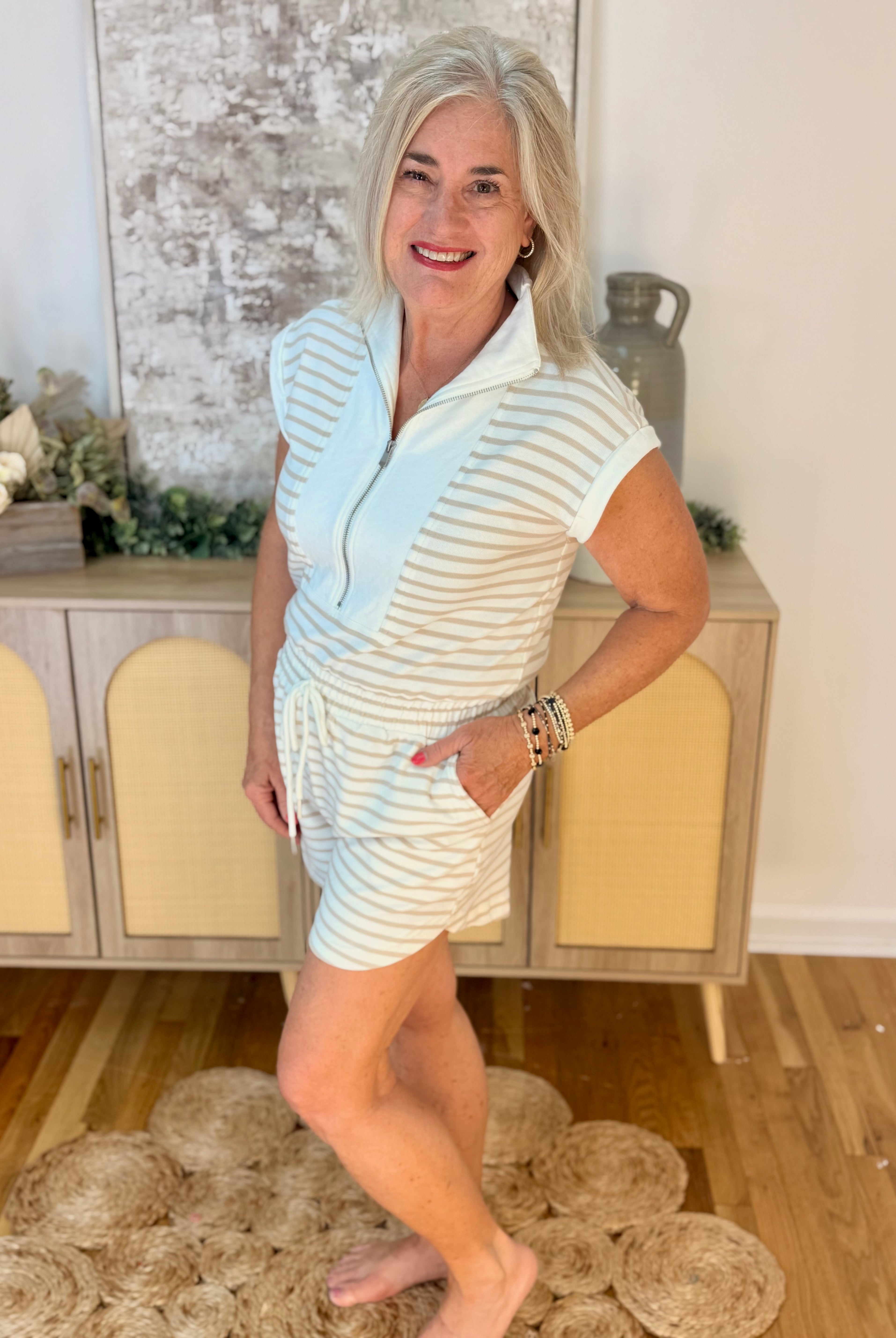 Day Off Romper-Blu Pepper-The Lovely Closet, Women's Fashion Boutique in Alexandria, KY