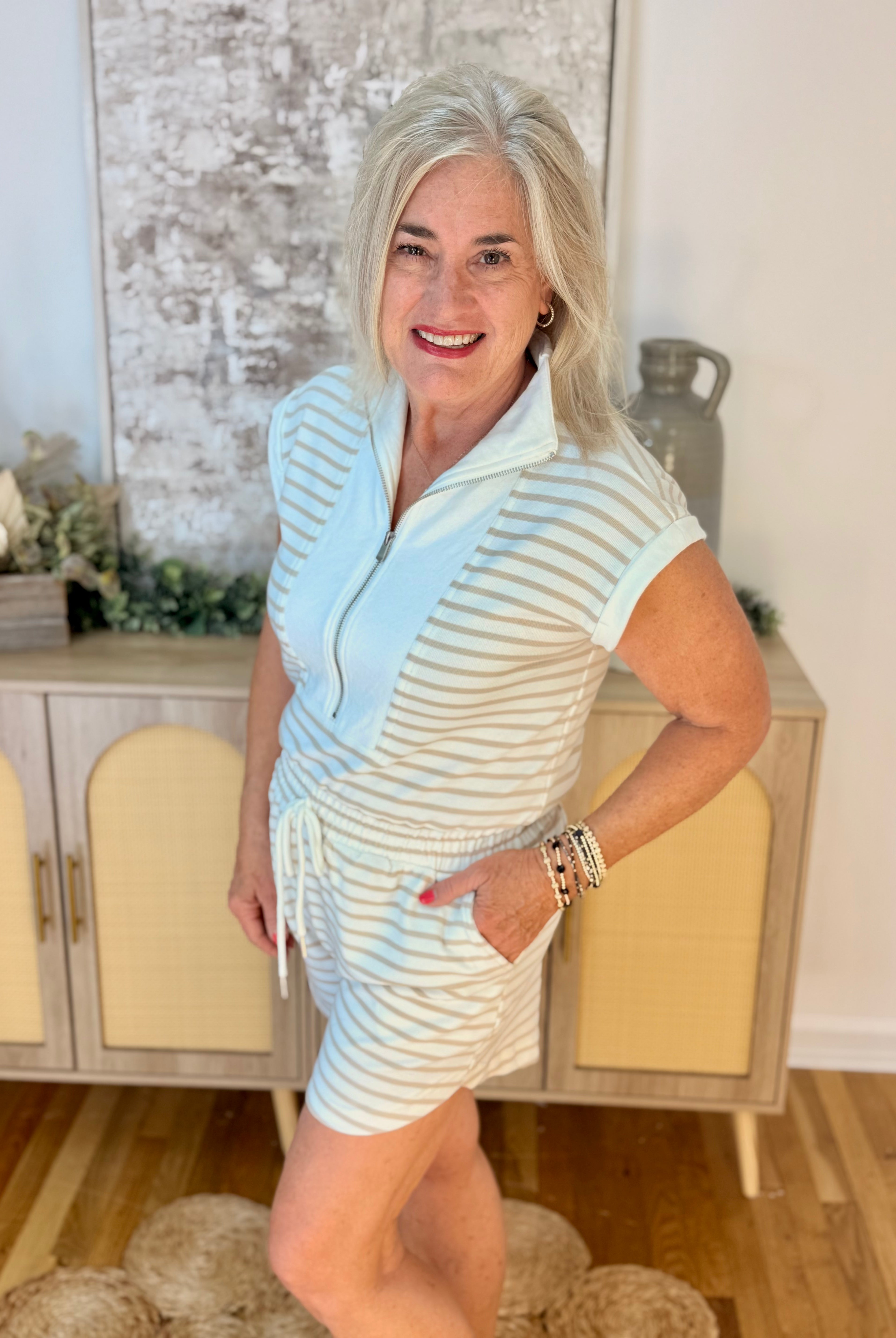 Day Off Romper-Blu Pepper-The Lovely Closet, Women's Fashion Boutique in Alexandria, KY