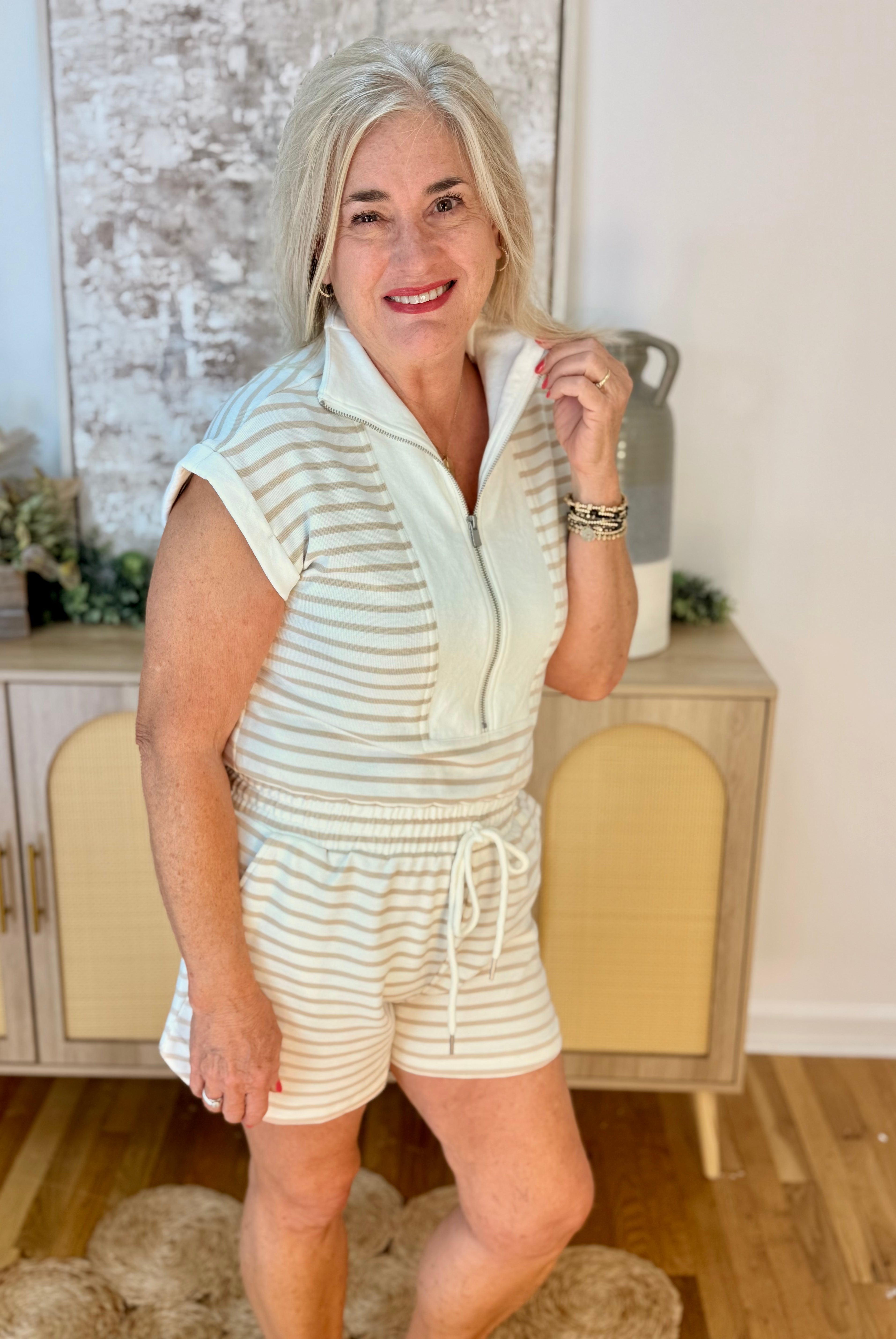 Day Off Romper-Blu Pepper-The Lovely Closet, Women's Fashion Boutique in Alexandria, KY