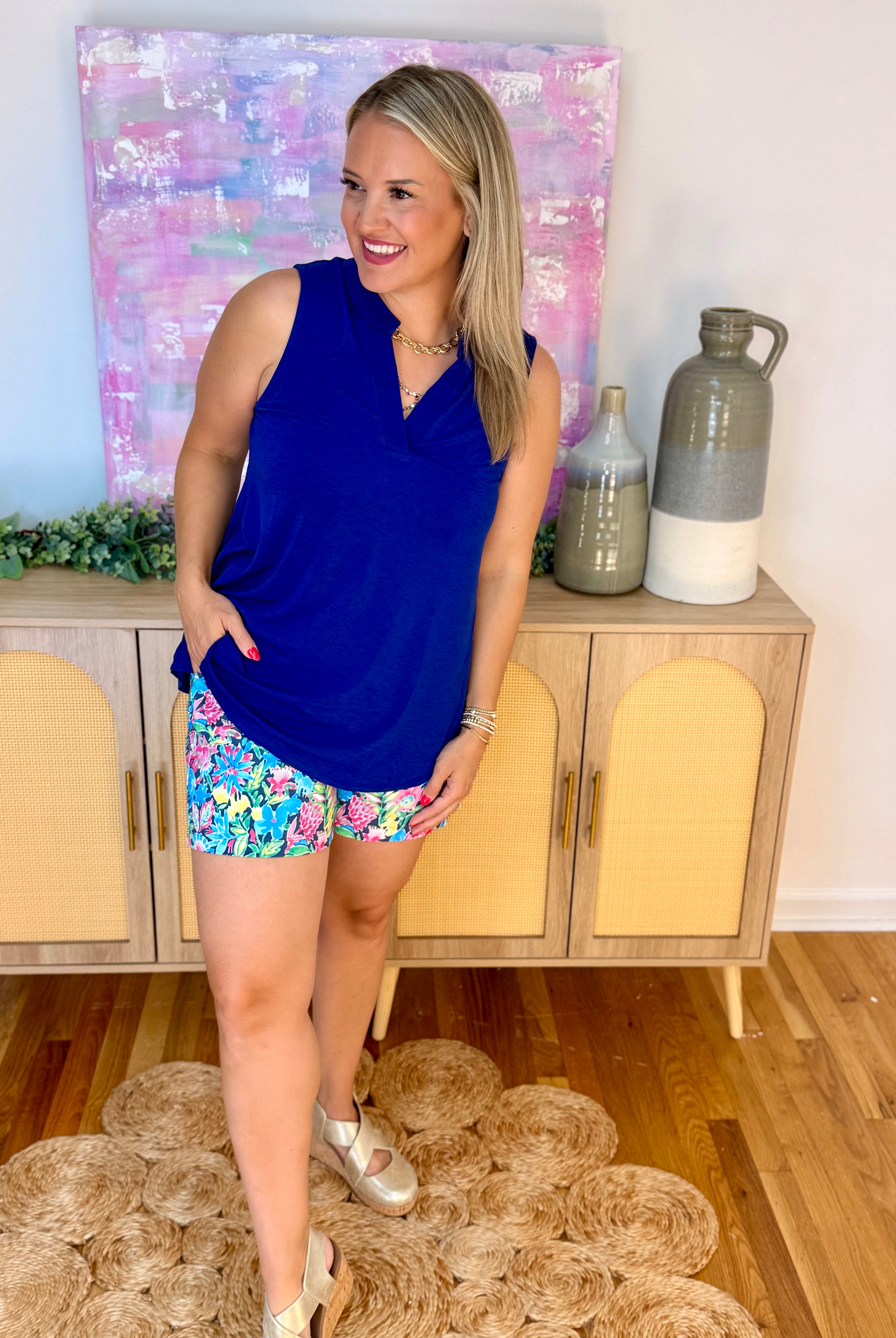 Sun Cool Shorts - Tropical Floral-230 Skirts/Shorts-Dear Scarlett-The Lovely Closet, Women's Fashion Boutique in Alexandria, KY