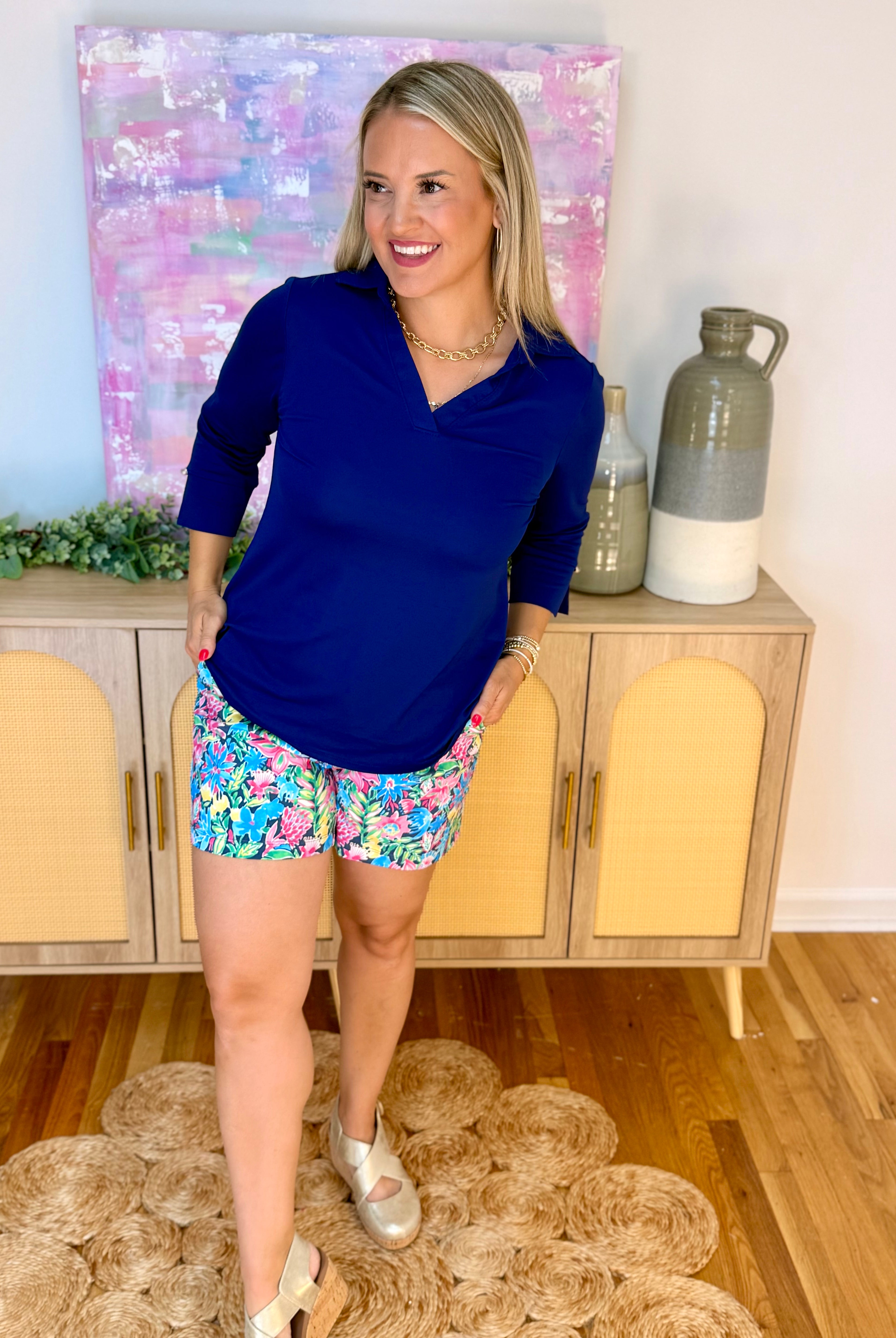 Sun Cool Shorts - Tropical Floral-230 Skirts/Shorts-Dear Scarlett-The Lovely Closet, Women's Fashion Boutique in Alexandria, KY