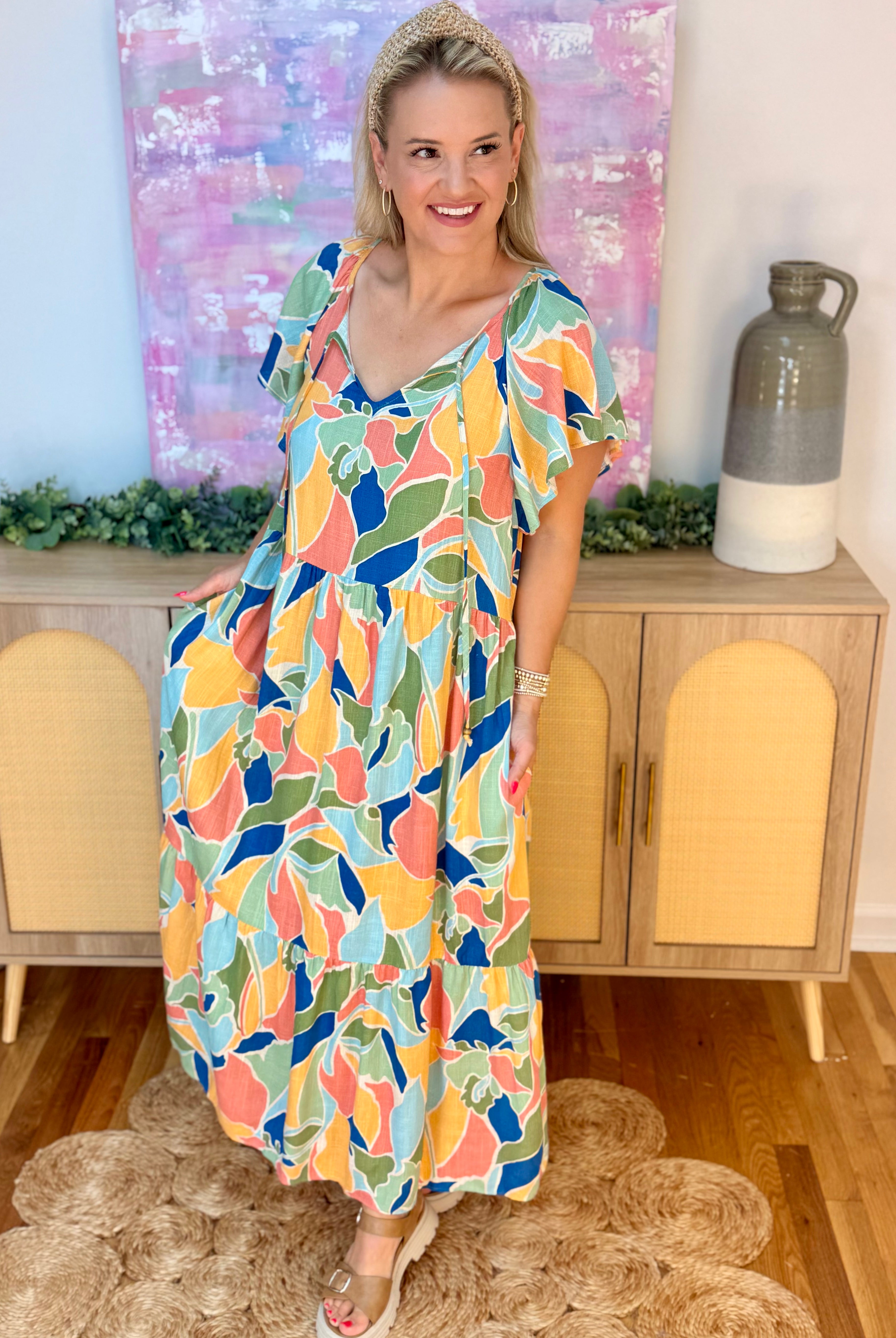 Sunset on the Beach Maxi Dress-180 Dresses-easel-The Lovely Closet, Women's Fashion Boutique in Alexandria, KY