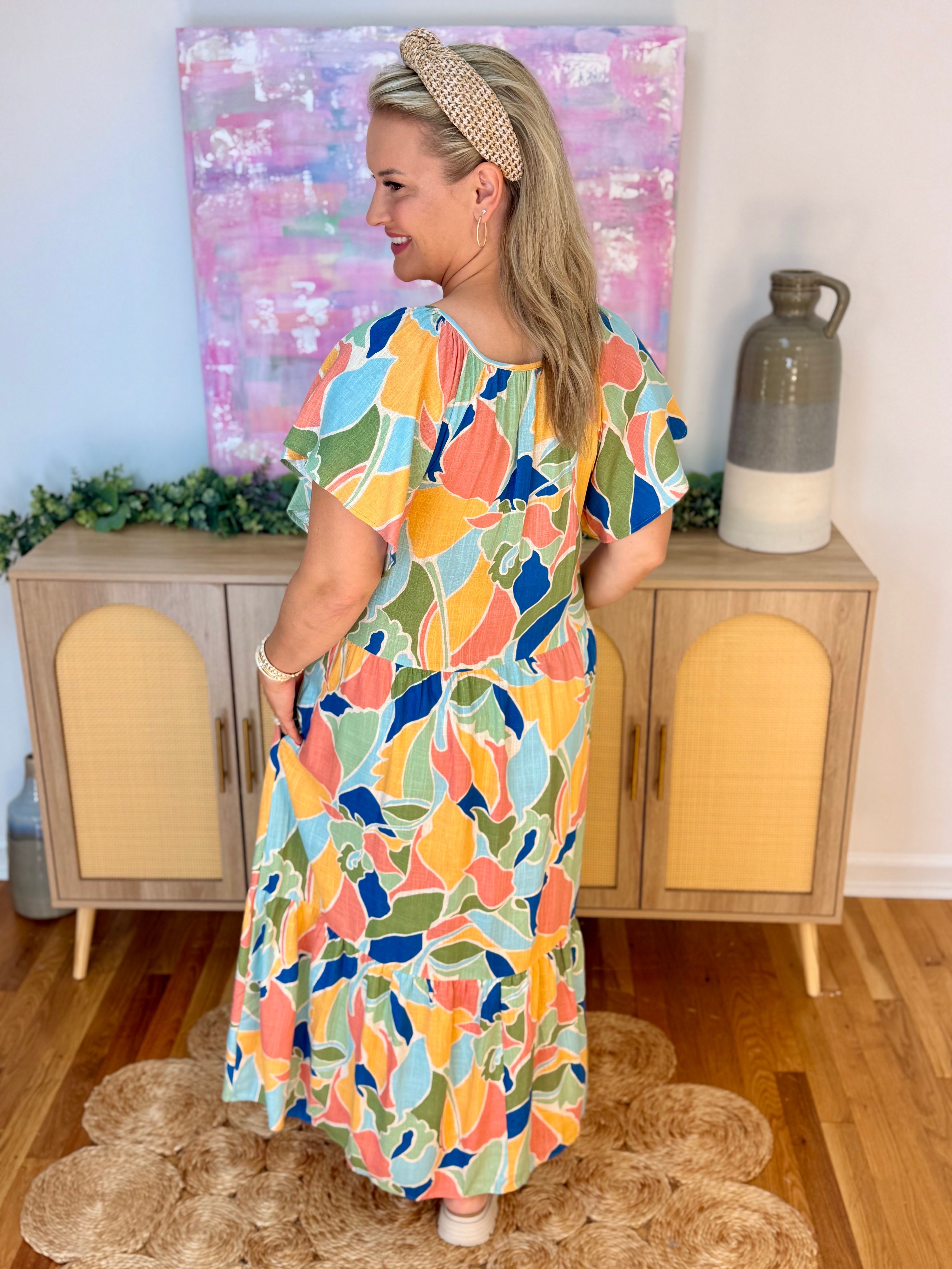 Sunset on the Beach Maxi Dress-180 Dresses-easel-The Lovely Closet, Women's Fashion Boutique in Alexandria, KY
