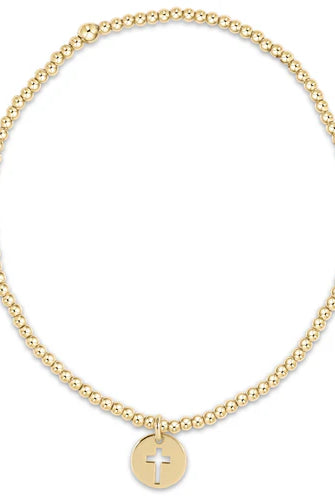 Classic Gold 2mm Blessed Small Disc-260 eNewton-enewton-The Lovely Closet, Women's Fashion Boutique in Alexandria, KY