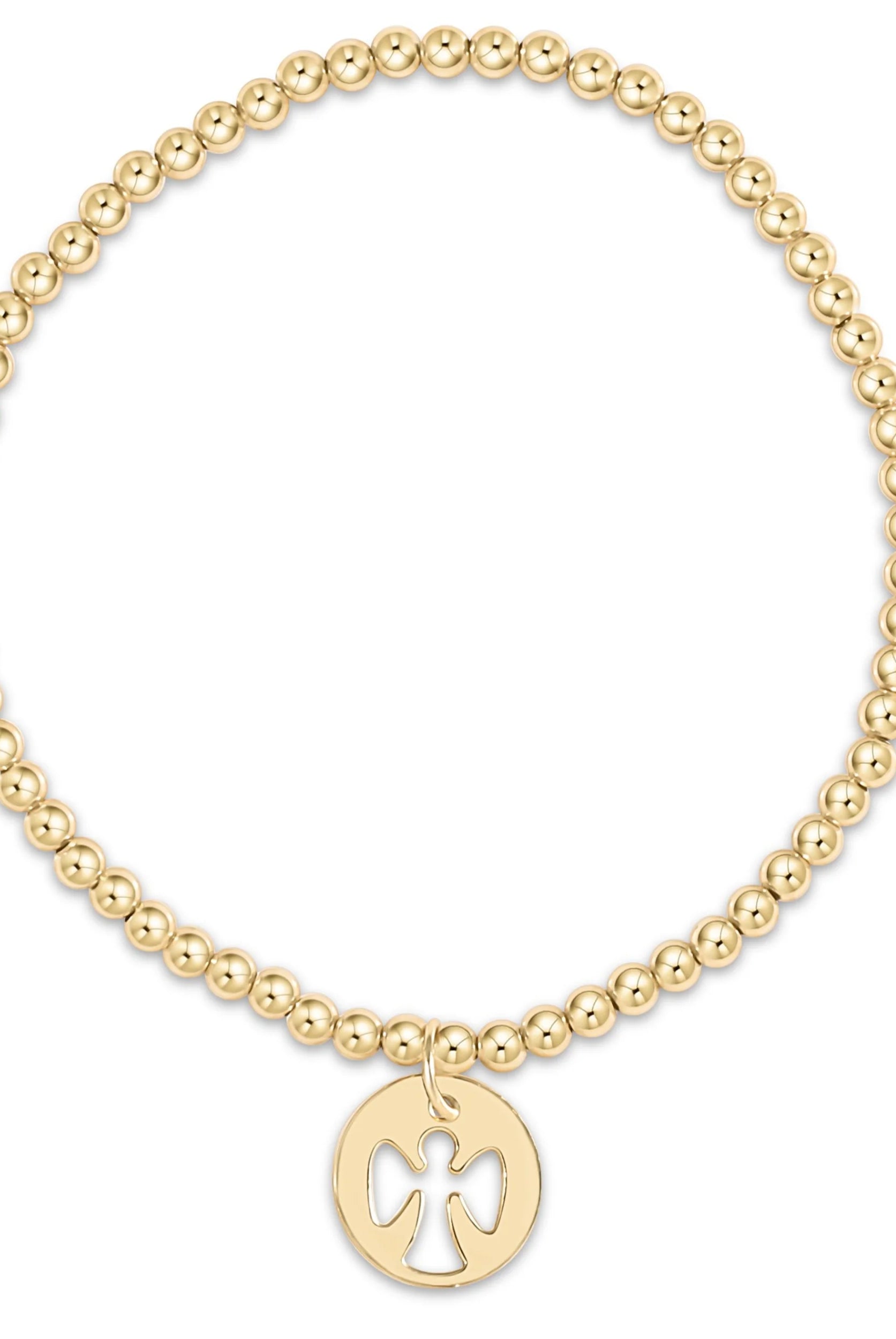 EXTENDS Classic Gold 3mm Guardian Angel Disc-260 eNewton-enewton-The Lovely Closet, Women's Fashion Boutique in Alexandria, KY