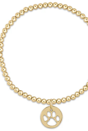 EXTENDS - Classic Gold 3mm Paw Print Disc-260 eNewton-The Lovely Closet-The Lovely Closet, Women's Fashion Boutique in Alexandria, KY