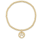 Classic Gold 3mm Paw Print Disc-260 eNewton-The Lovely Closet-The Lovely Closet, Women's Fashion Boutique in Alexandria, KY