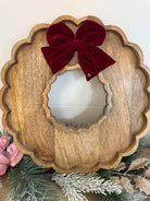 Wreath Bow Charcuterie Board Magnetic-350 Holiday-Mary Square-The Lovely Closet, Women's Fashion Boutique in Alexandria, KY