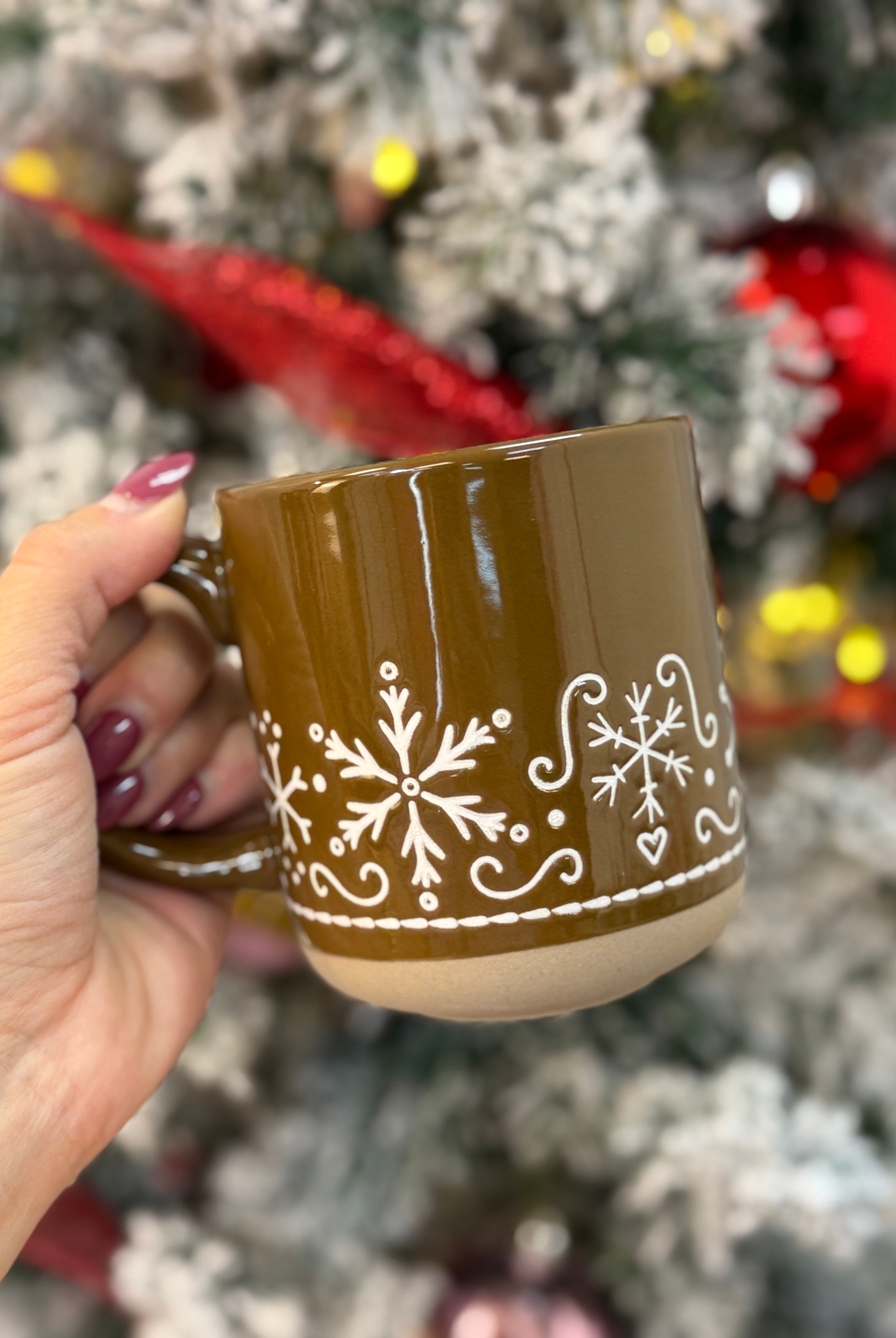 Gingerbread Stoneware Coffee Mug-310 Gift-Sweet Water Decor-The Lovely Closet, Women's Fashion Boutique in Alexandria, KY