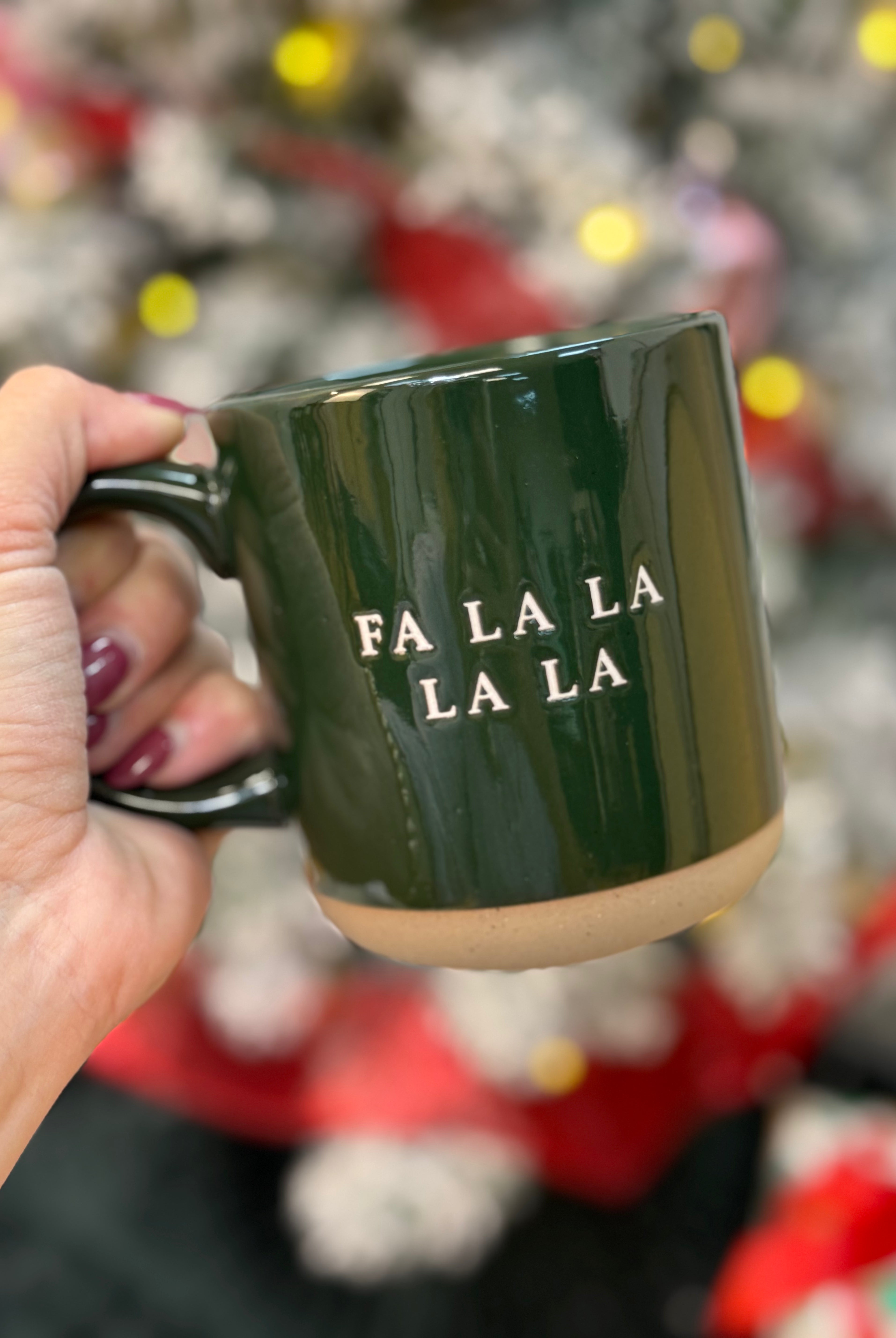 Fa La La Stoneware Coffee Mug-310 Gift-Sweet Water Decor-The Lovely Closet, Women's Fashion Boutique in Alexandria, KY