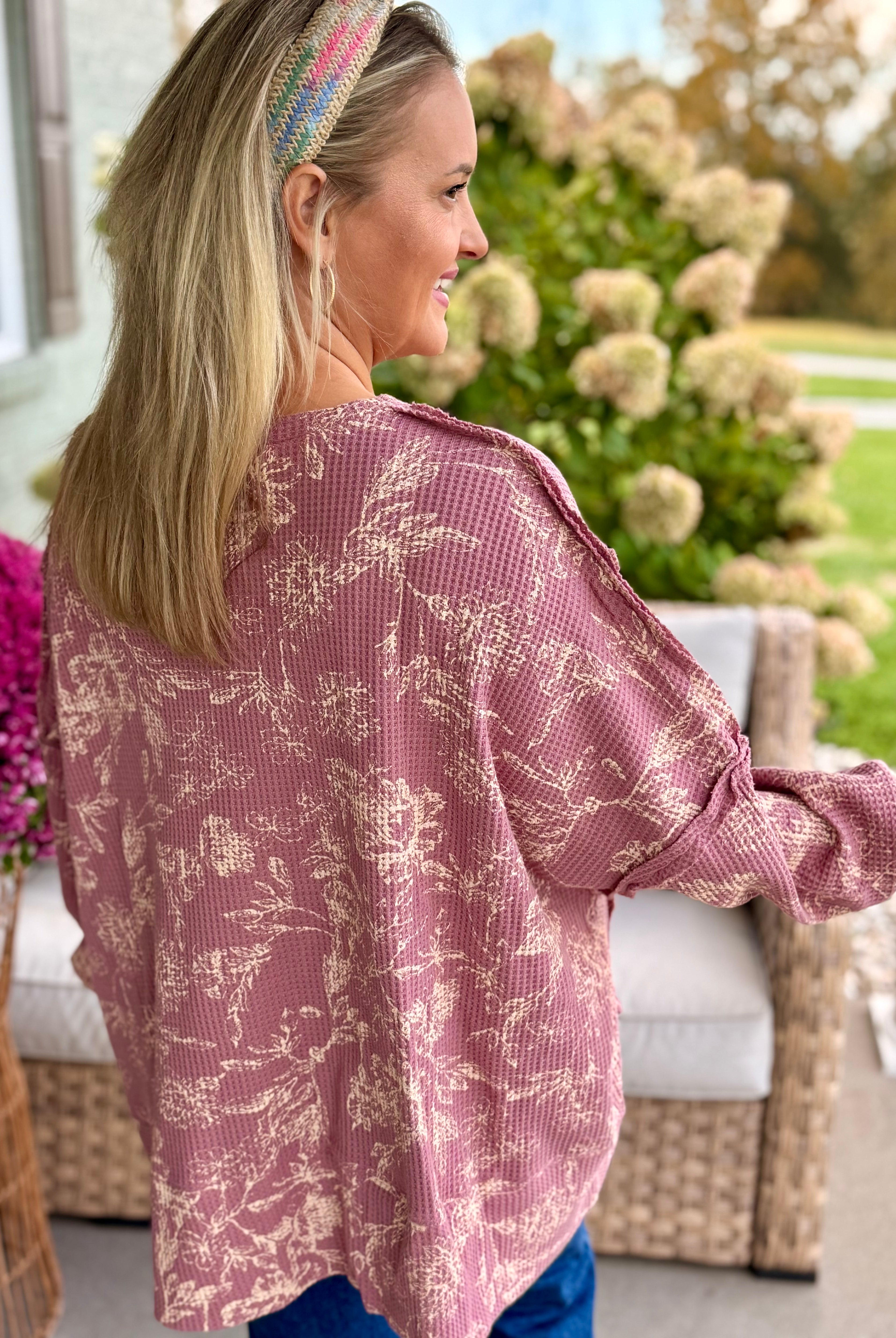Berry Bliss Oversized Pullover-110 Long Sleeve Top-Bibi-The Lovely Closet, Women's Fashion Boutique in Alexandria, KY