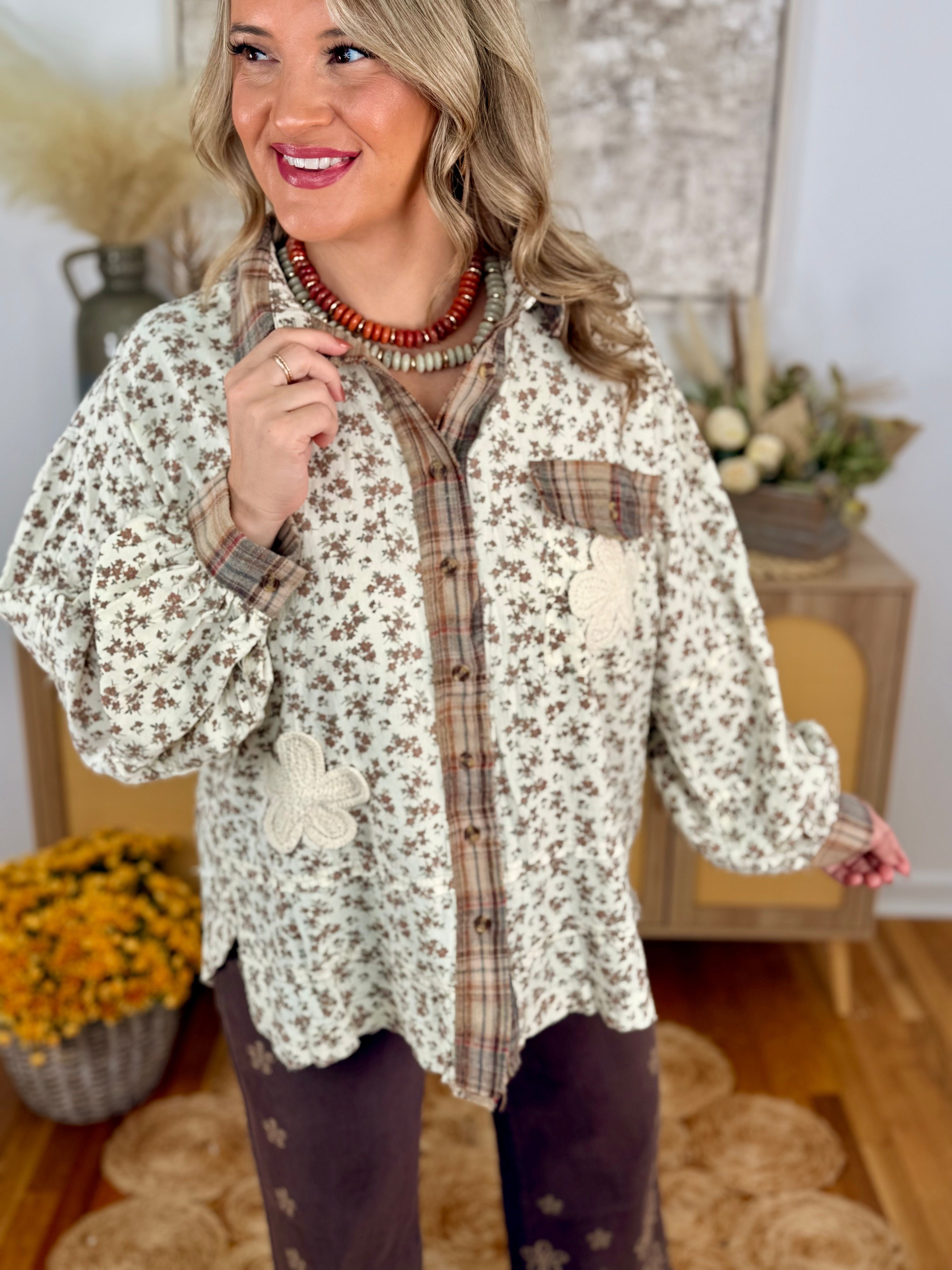 Gathered in Gratitude Long Sleeve Top-110 Long Sleeve Top-easel-The Lovely Closet, Women's Fashion Boutique in Alexandria, KY