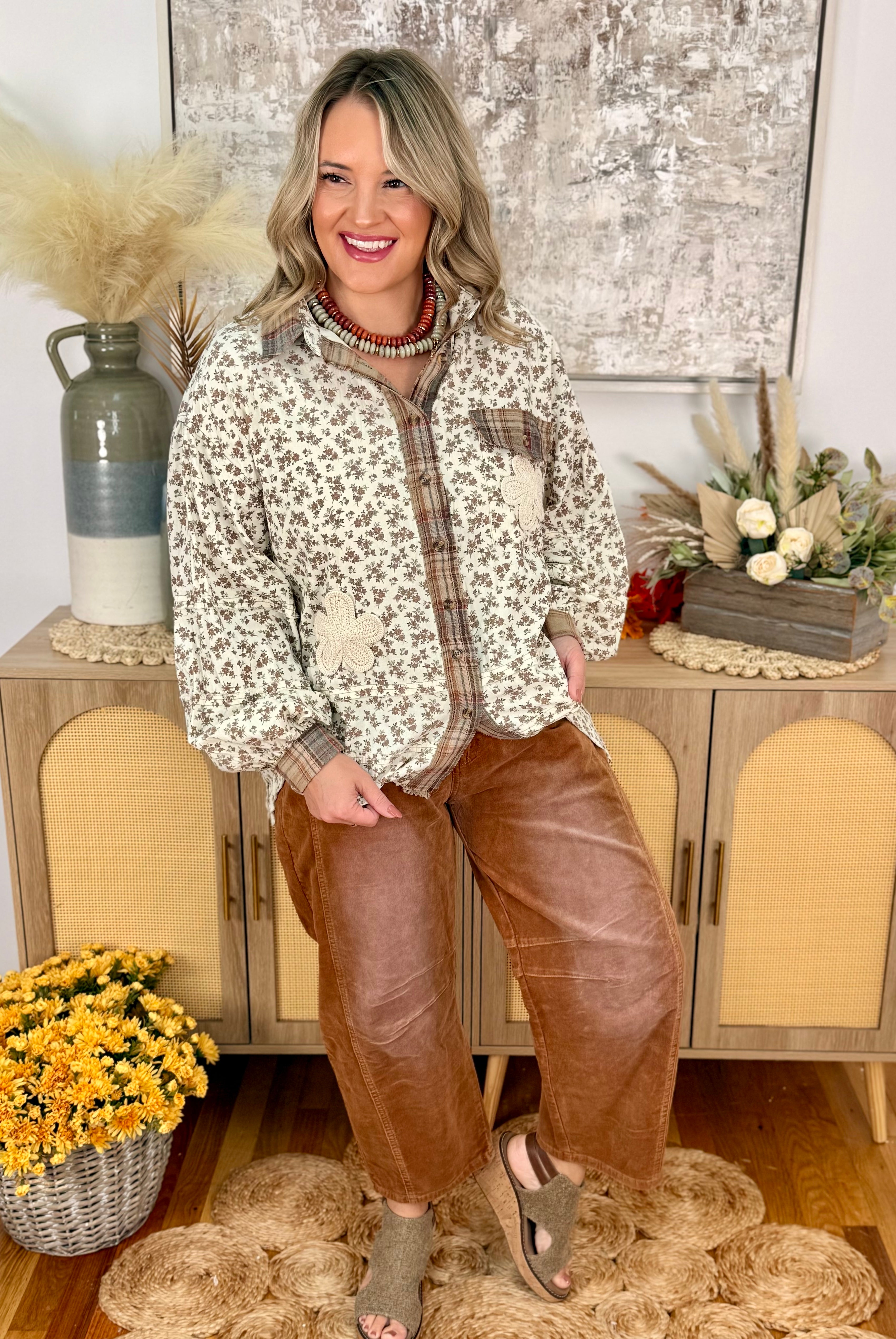 Gathered in Gratitude Long Sleeve Top-110 Long Sleeve Top-easel-The Lovely Closet, Women's Fashion Boutique in Alexandria, KY