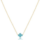 16” Necklace Gold - Signature Cross Small-260 eNewton-enewton-The Lovely Closet, Women's Fashion Boutique in Alexandria, KY