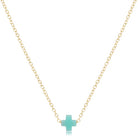16” Necklace Gold - Signature Cross Small-260 eNewton-enewton-The Lovely Closet, Women's Fashion Boutique in Alexandria, KY