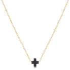 16” Necklace Gold - Signature Cross Small-260 eNewton-enewton-The Lovely Closet, Women's Fashion Boutique in Alexandria, KY