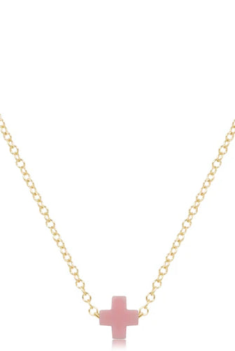 16” Necklace Gold - Signature Cross Small-260 eNewton-enewton-The Lovely Closet, Women's Fashion Boutique in Alexandria, KY