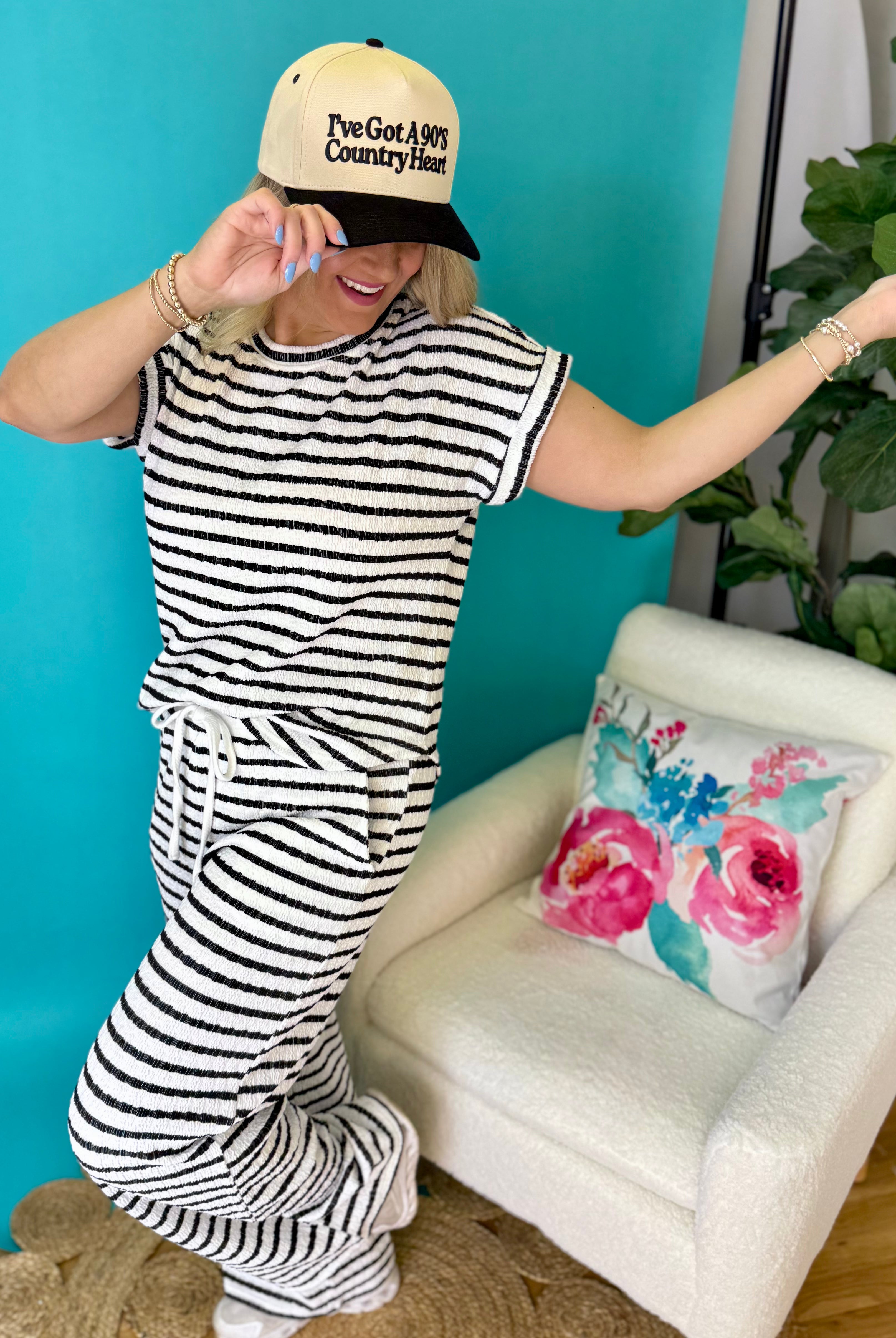 Relax and Repeat Wide Leg Lounge Pants - Black-240 Pants-Blu Pepper-The Lovely Closet, Women's Fashion Boutique in Alexandria, KY