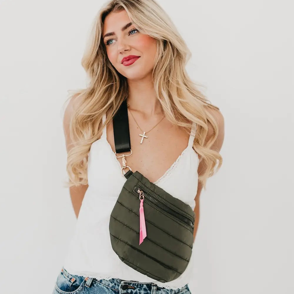 Jolie Puffer Belt Bag-280 Accessories-Pretty Simple-The Lovely Closet, Women's Fashion Boutique in Alexandria, KY
