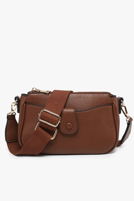 Snap Front Crossbody - Kallie-290 Bag/Handbags-Jen & Co-The Lovely Closet, Women's Fashion Boutique in Alexandria, KY