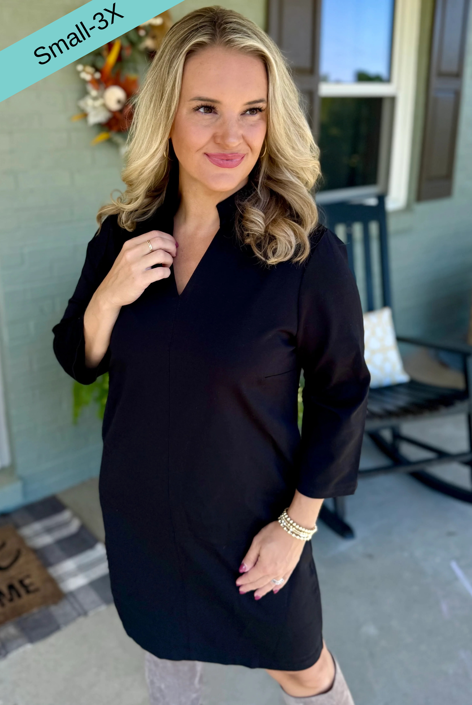 Magic A-Line Dress - Black-180 Dresses-Dear Scarlett-The Lovely Closet, Women's Fashion Boutique in Alexandria, KY