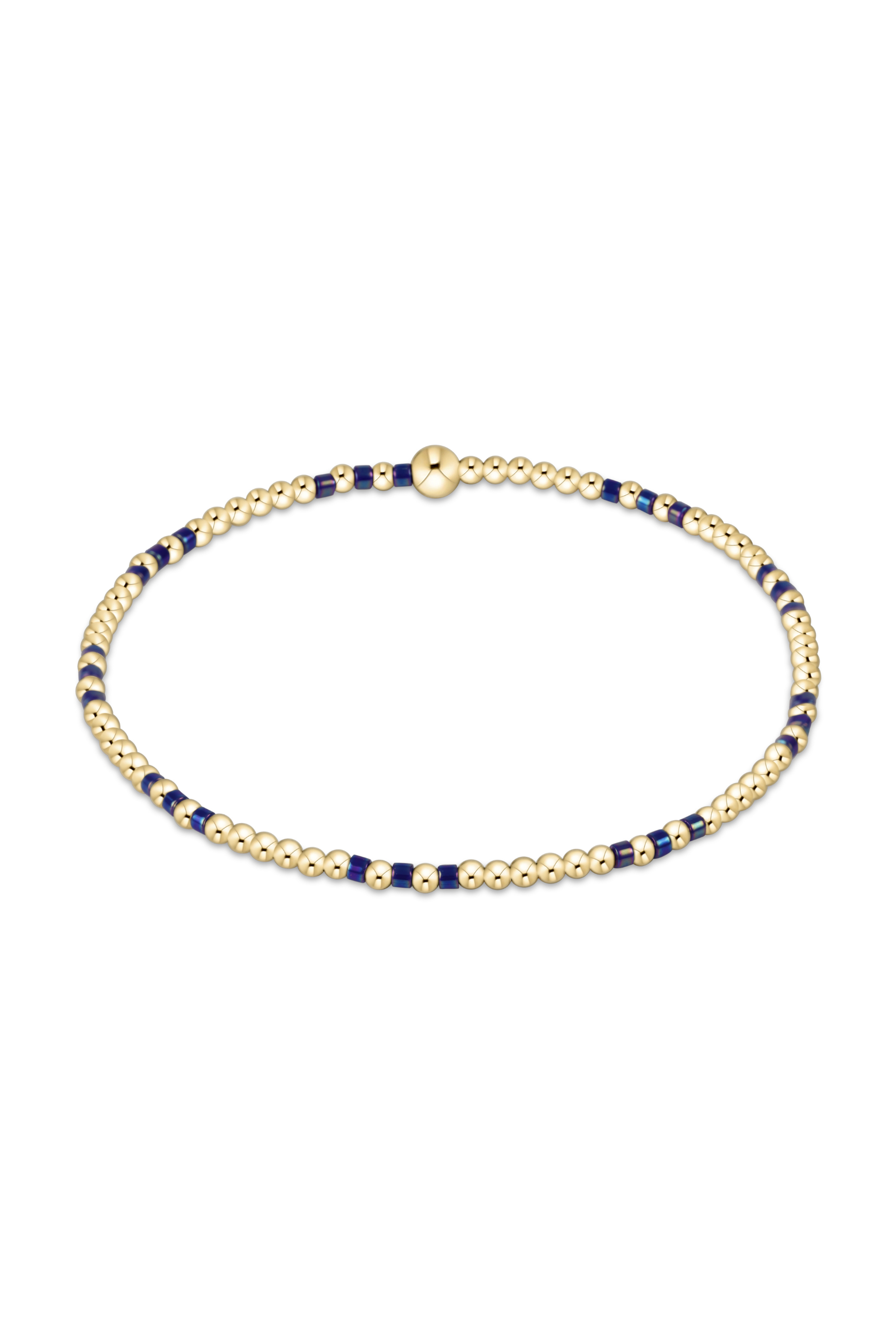 Hope Joy 2MM Bracelet - Blue Metallic-260 eNewton-eNewton-The Lovely Closet, Women's Fashion Boutique in Alexandria, KY