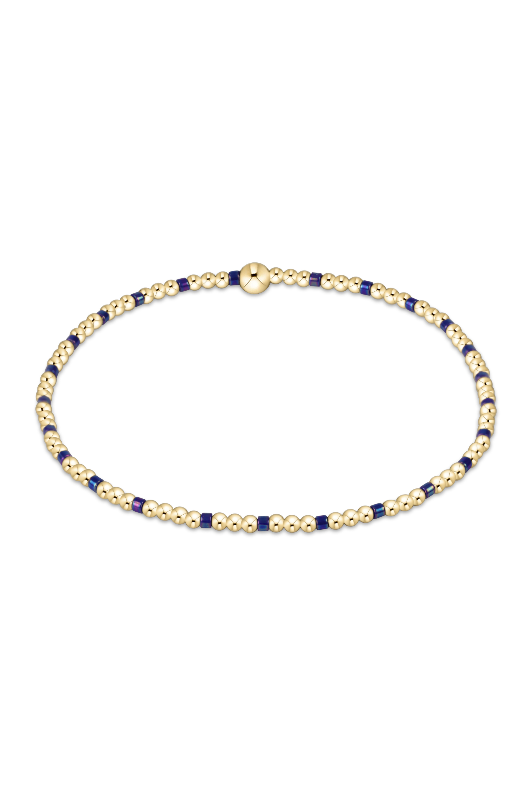 Hope Sincerity 2MM Bracelet - Blue Metallic-260 eNewton-enewton-The Lovely Closet, Women's Fashion Boutique in Alexandria, KY