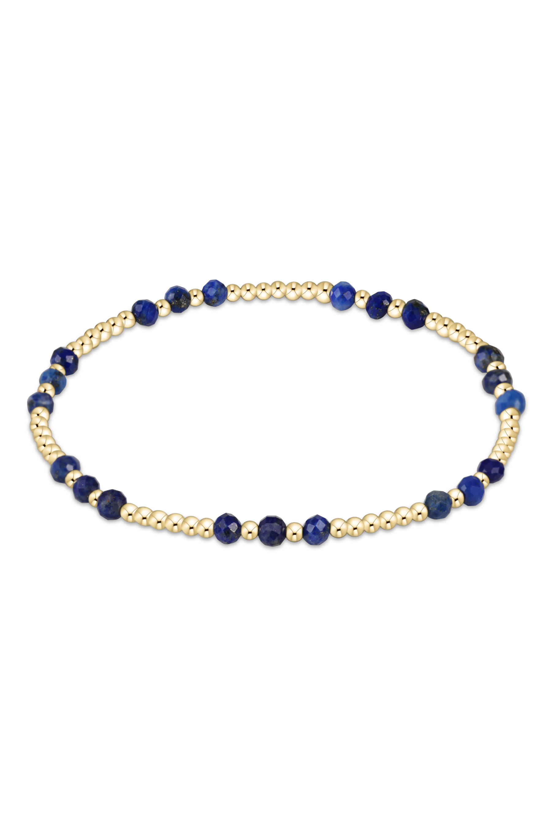 Gemstone Gold Joy 3MM Bracelet - Lapis-260 eNewton-enewton-The Lovely Closet, Women's Fashion Boutique in Alexandria, KY