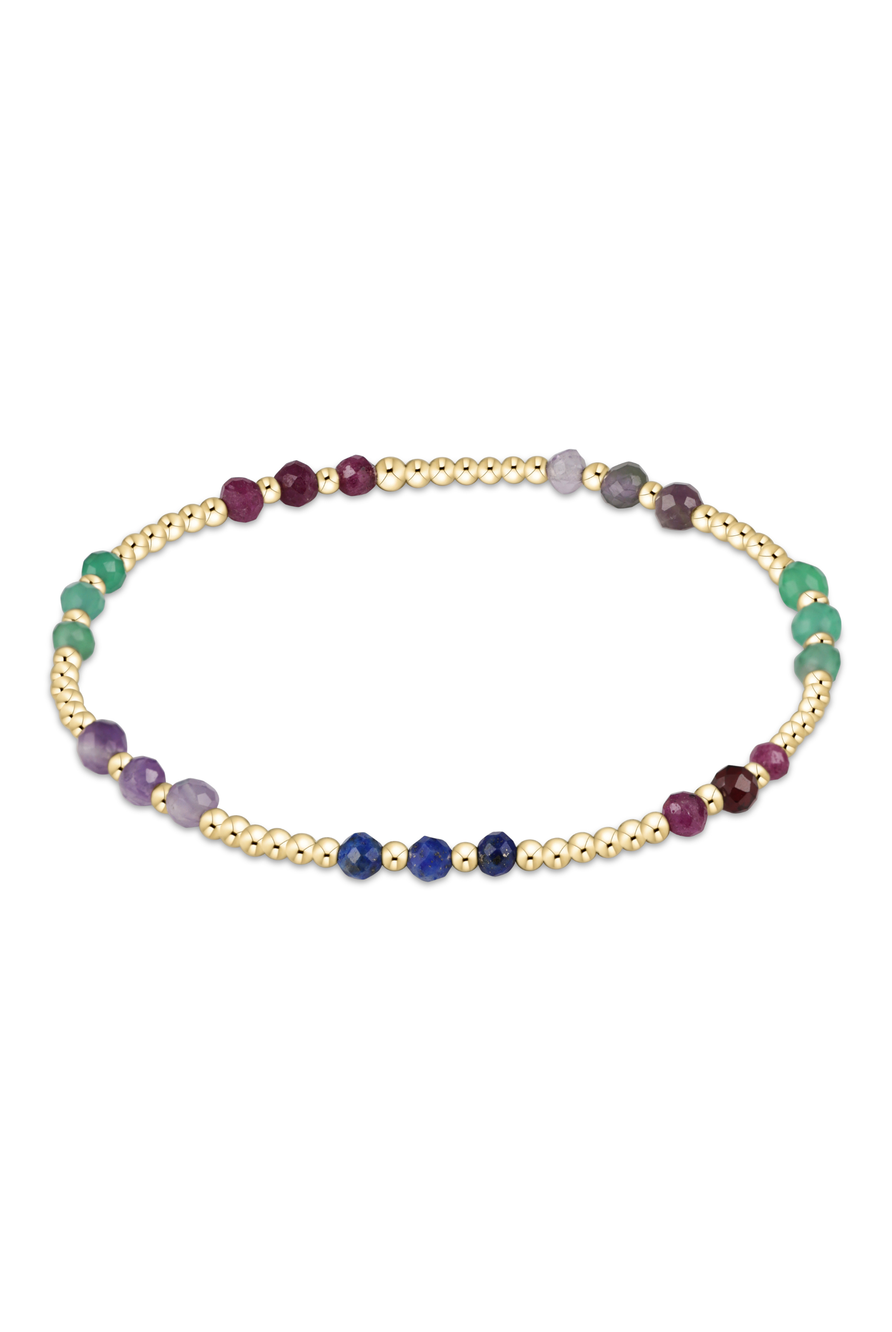 Gemstone Gold Joy 3MM Bracelet - Hot Mess-260 eNewton-enewton-The Lovely Closet, Women's Fashion Boutique in Alexandria, KY