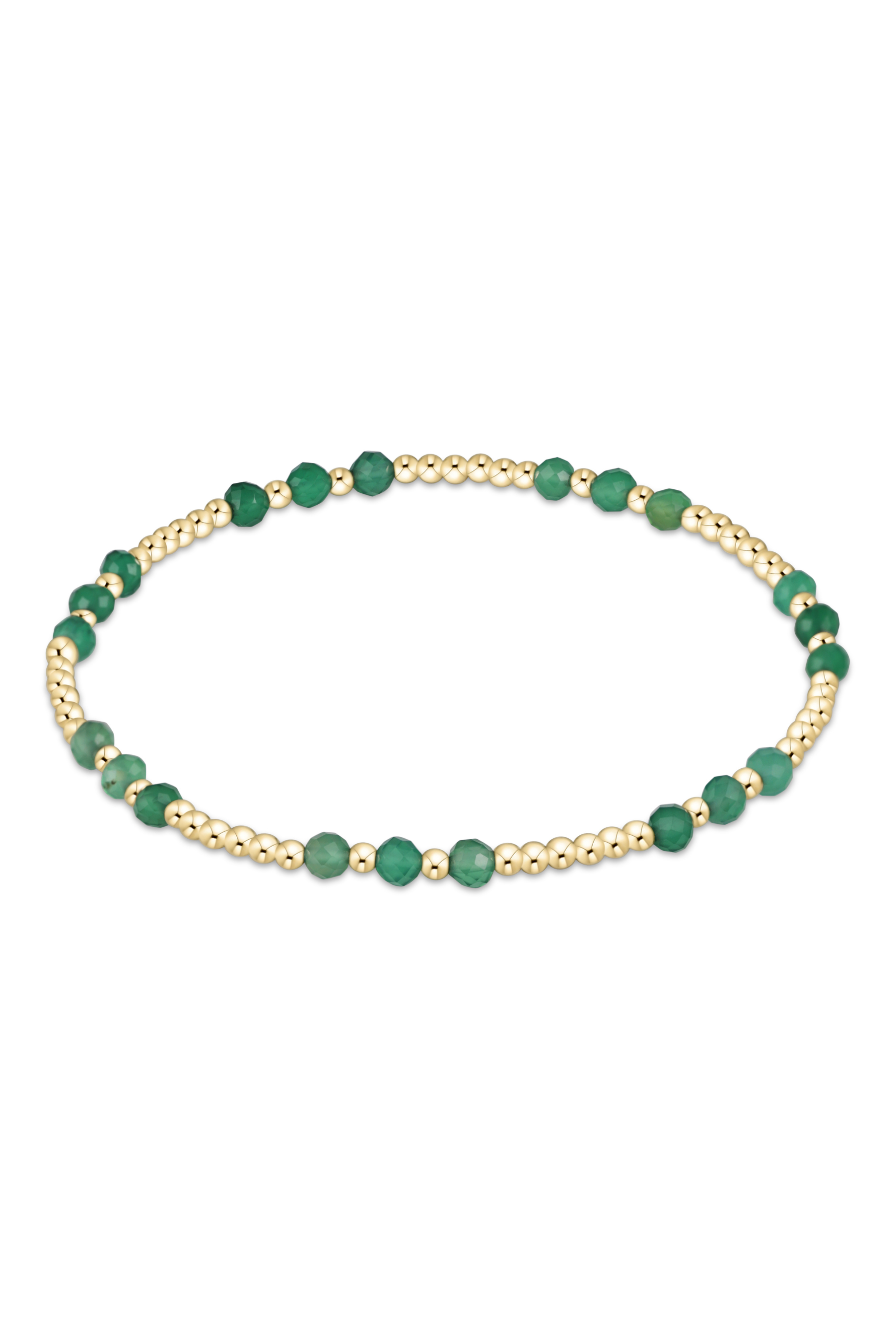 Gemstone Gold Joy 3MM Bracelet - Green Onyx-260 eNewton-enewton-The Lovely Closet, Women's Fashion Boutique in Alexandria, KY