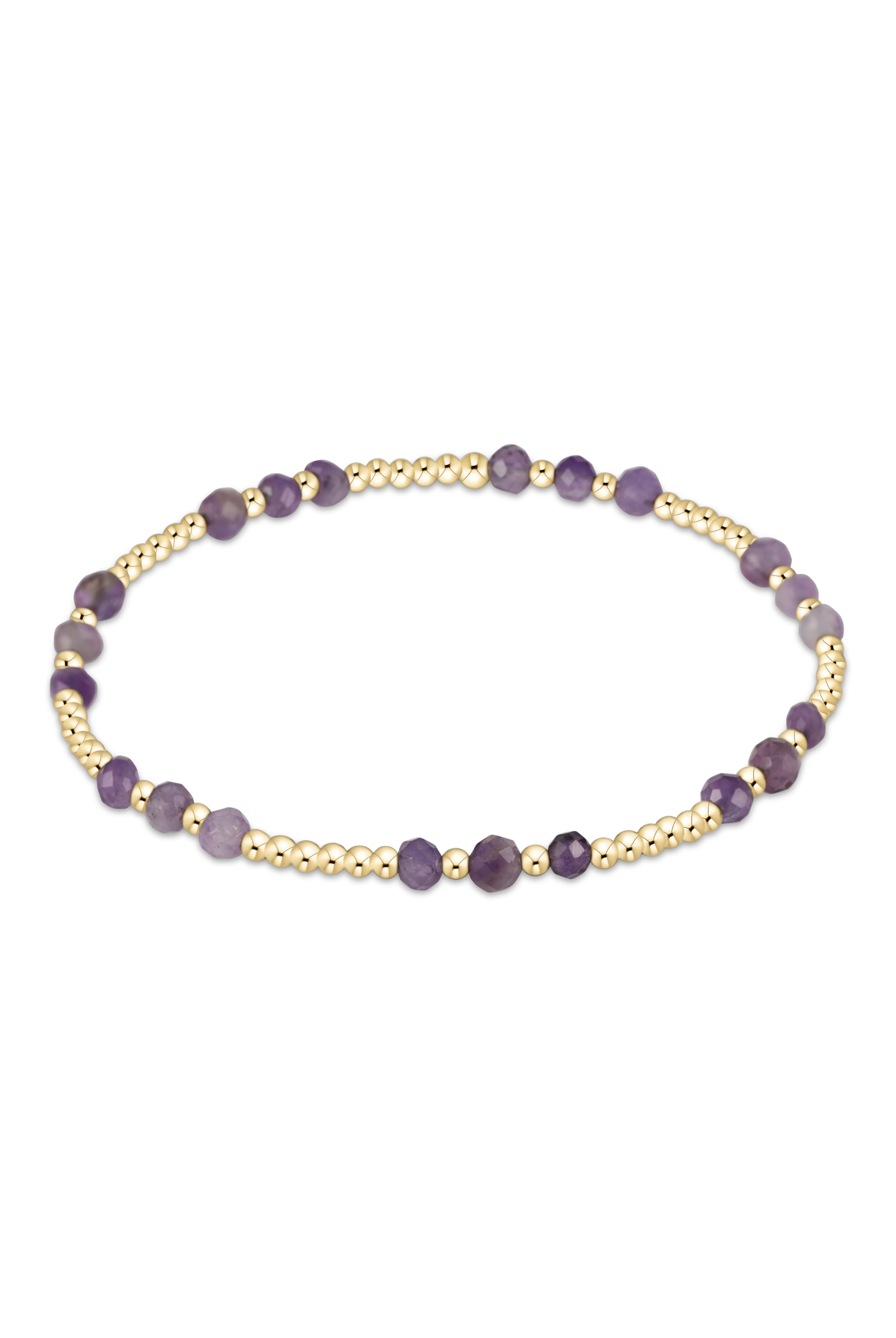 Gemstone Gold Joy 3MM Bracelet - Amethyst-260 eNewton-enewton-The Lovely Closet, Women's Fashion Boutique in Alexandria, KY