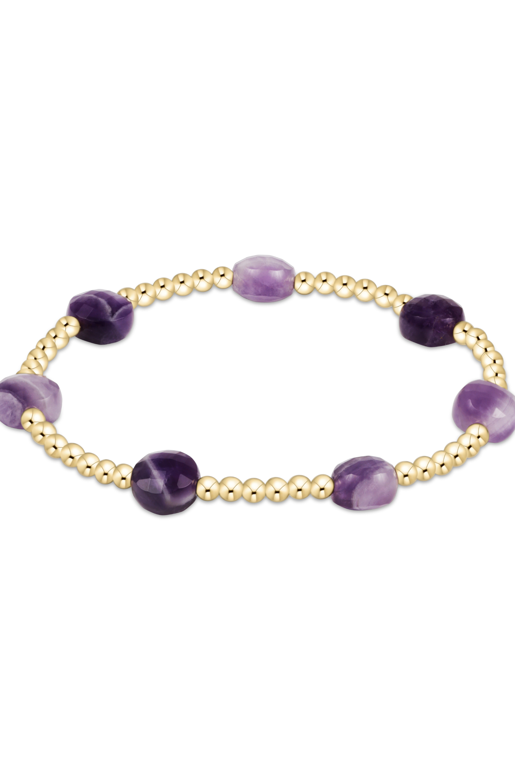 EXTENDS Admire Gold 3MM Bracelet - Amethyst-260 eNewton-eNewton-The Lovely Closet, Women's Fashion Boutique in Alexandria, KY