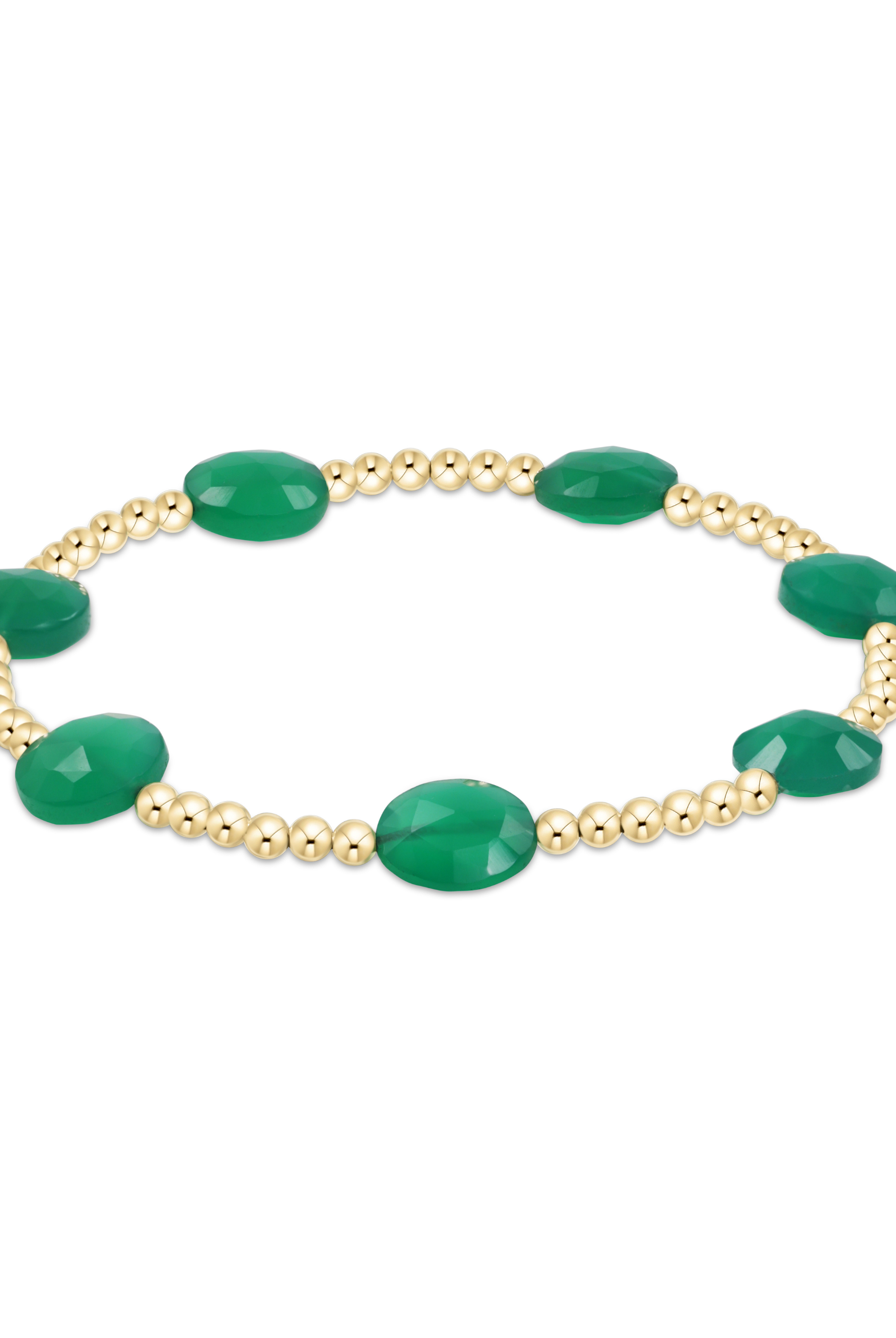 EXTENDS Admire Gold 3MM Bracelet - Green Onyx-260 eNewton-eNewton-The Lovely Closet, Women's Fashion Boutique in Alexandria, KY