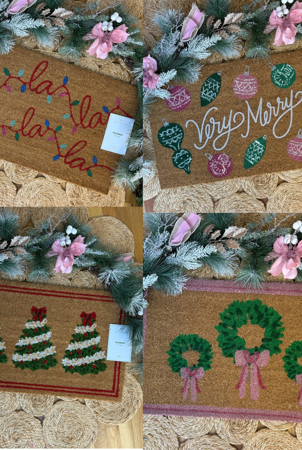 Mary Square 2025 Holiday Door Mat-350 Holiday-Mary Square-The Lovely Closet, Women's Fashion Boutique in Alexandria, KY