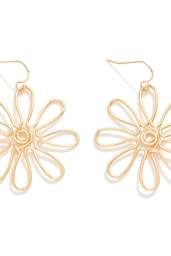 Twisted Daisy Earrings-250 Jewelry-judson-The Lovely Closet, Women's Fashion Boutique in Alexandria, KY
