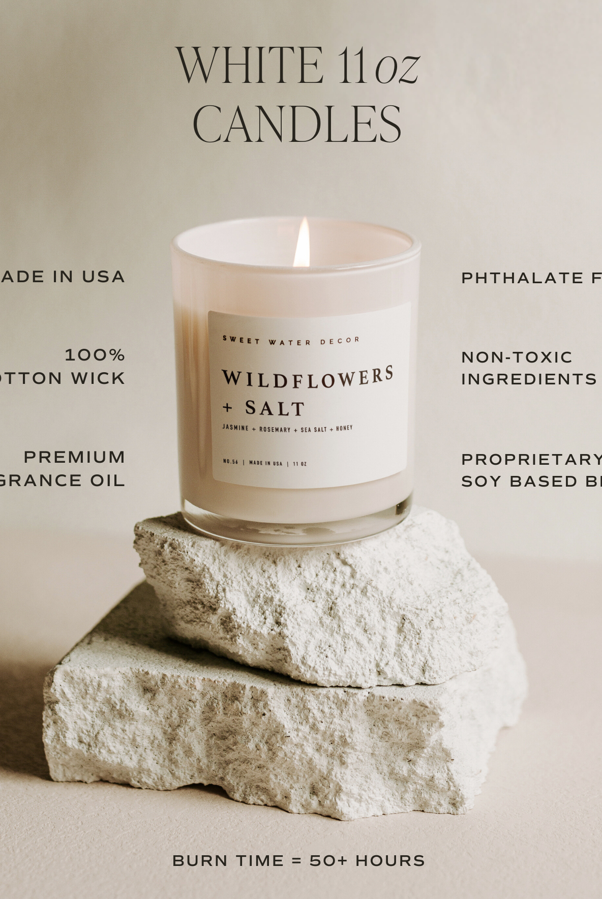 Coastal Lemon 11 oz Soy Candle-310 Gift-Sweet Water Decor-The Lovely Closet, Women's Fashion Boutique in Alexandria, KY