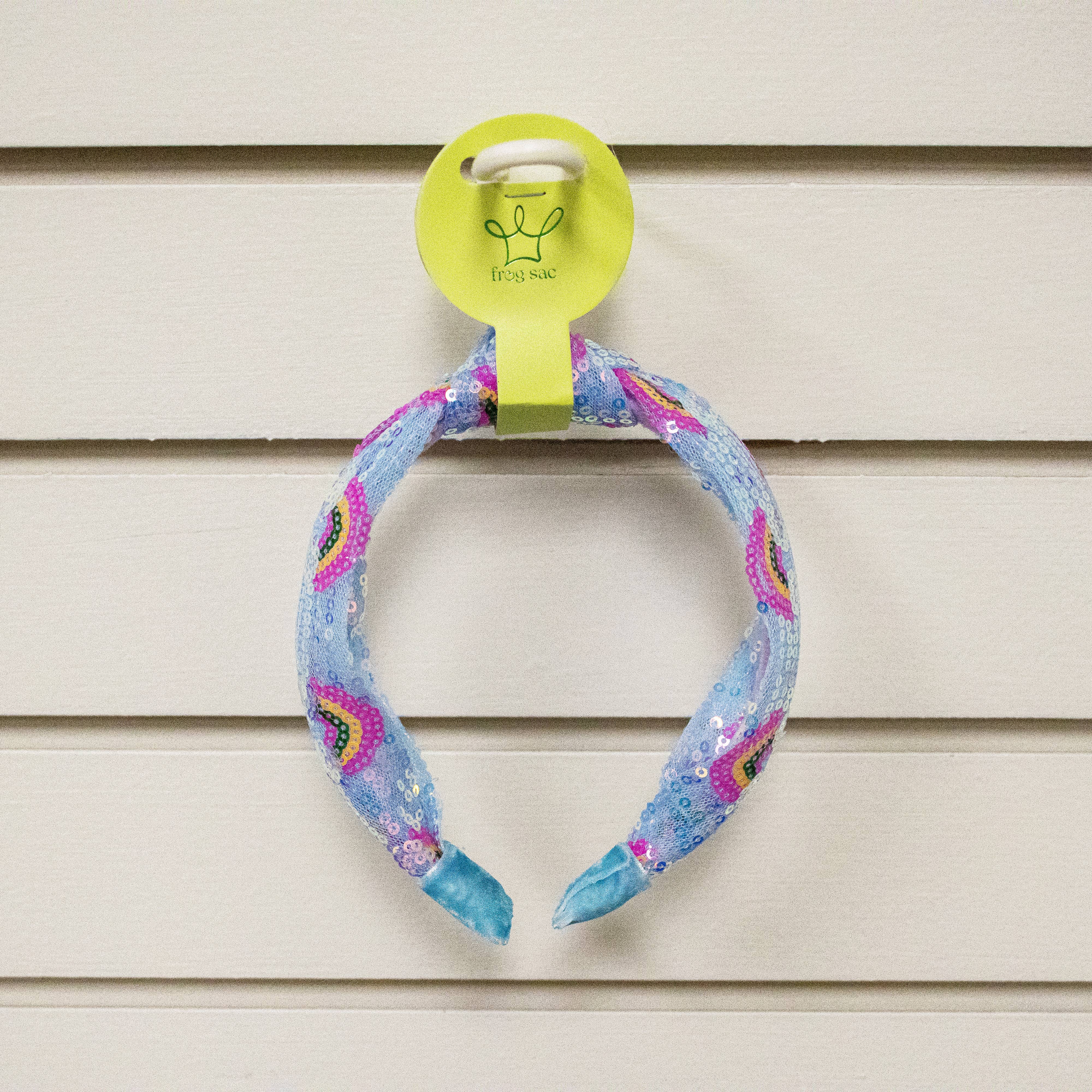 Kids Sequin Knot Headband - Rainbow: Pink-360 Carolines Closet-Frog Sac-The Lovely Closet, Women's Fashion Boutique in Alexandria, KY