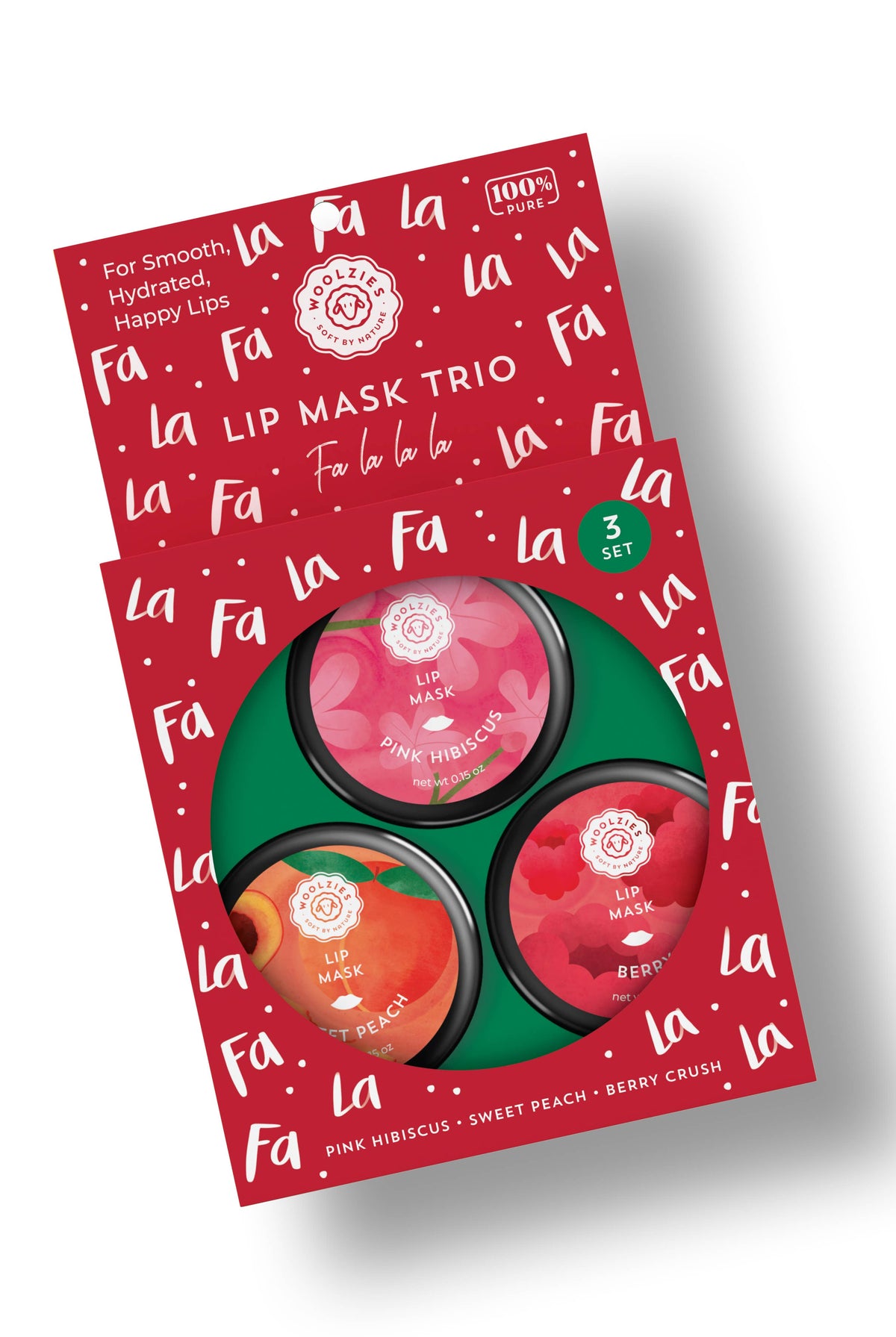 Fa La La La Holiday Trio Lip Mask-350 Holiday-Woolzies-The Lovely Closet, Women's Fashion Boutique in Alexandria, KY