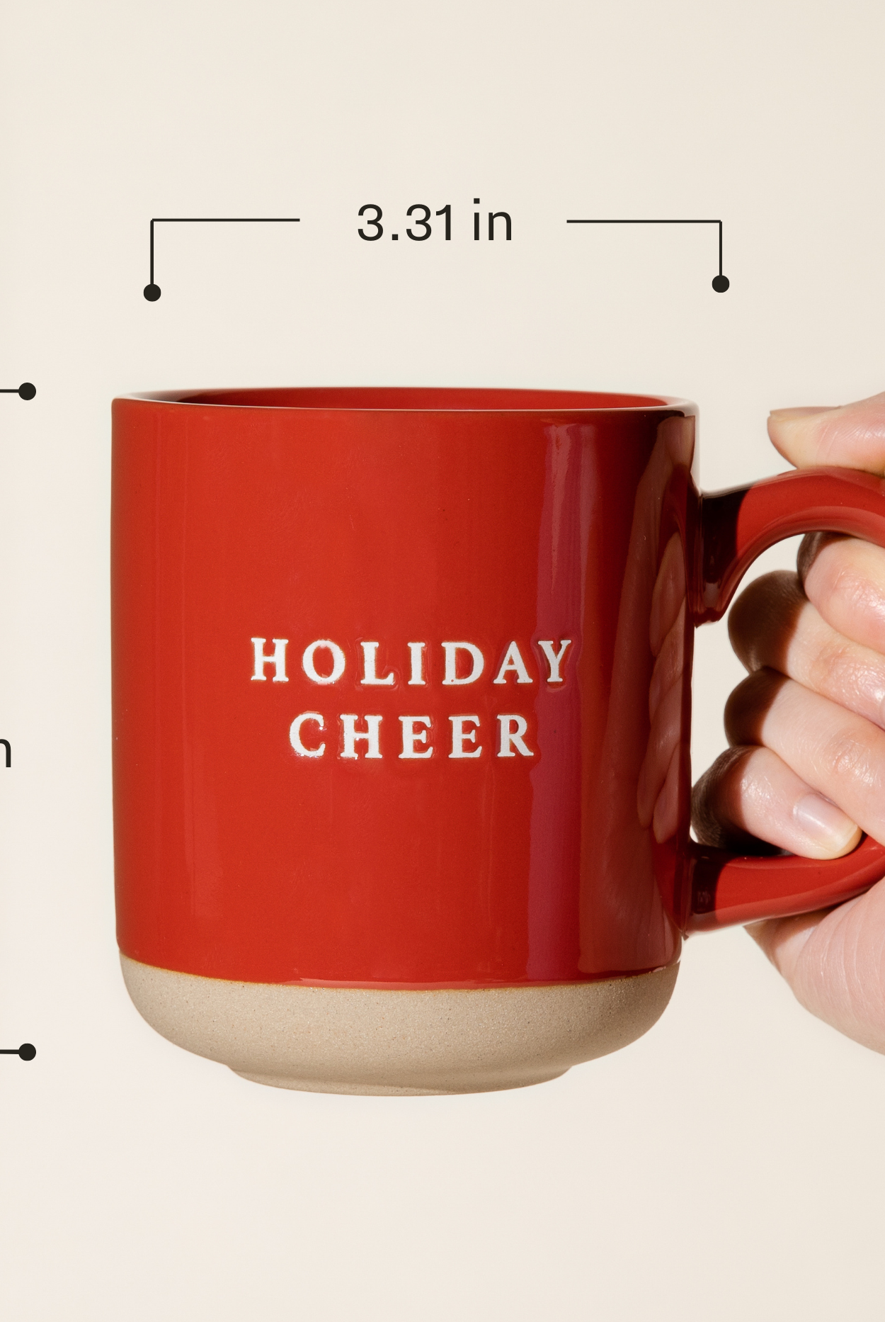 Ho Ho Ho Red Stoneware Coffee Mug-310 Gift-Sweet Water Decor-The Lovely Closet, Women's Fashion Boutique in Alexandria, KY