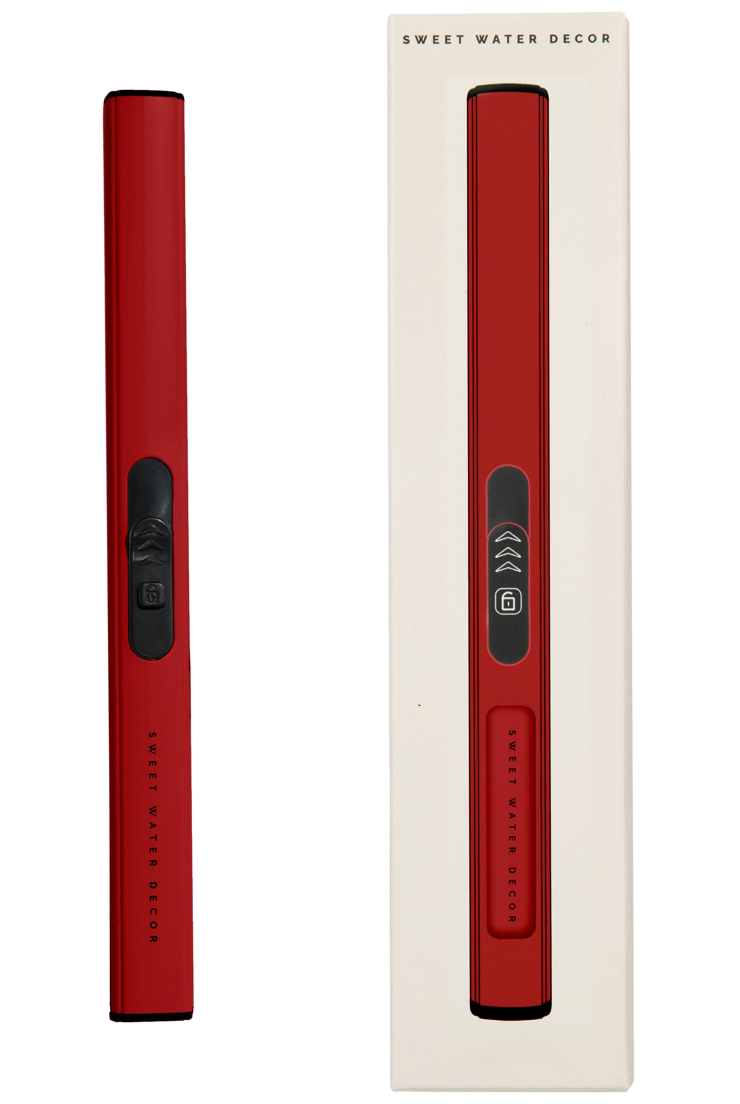 Red Rechargeable Electric Lighter-310 Gift-Sweet Water Decor-The Lovely Closet, Women's Fashion Boutique in Alexandria, KY