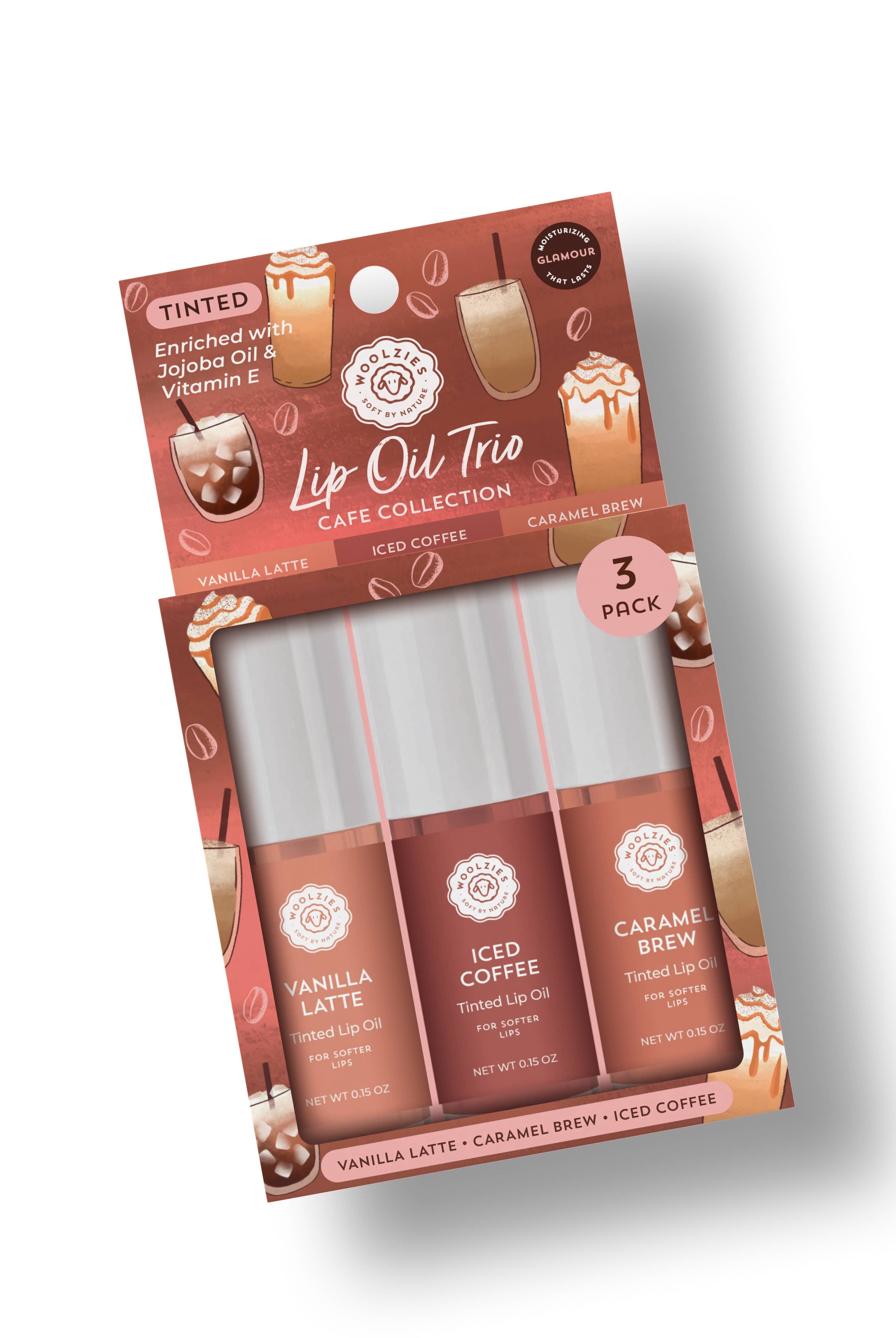 Tinted Lip Oil Trio – Cafe Collection-350 Holiday-Woolzies-The Lovely Closet, Women's Fashion Boutique in Alexandria, KY