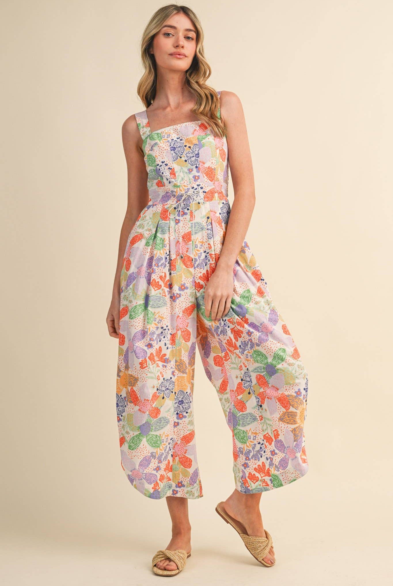 Citrus Splash Jumpsuit-190 Rompers/Jumpsuits/Sets-&MERCI-The Lovely Closet, Women's Fashion Boutique in Alexandria, KY