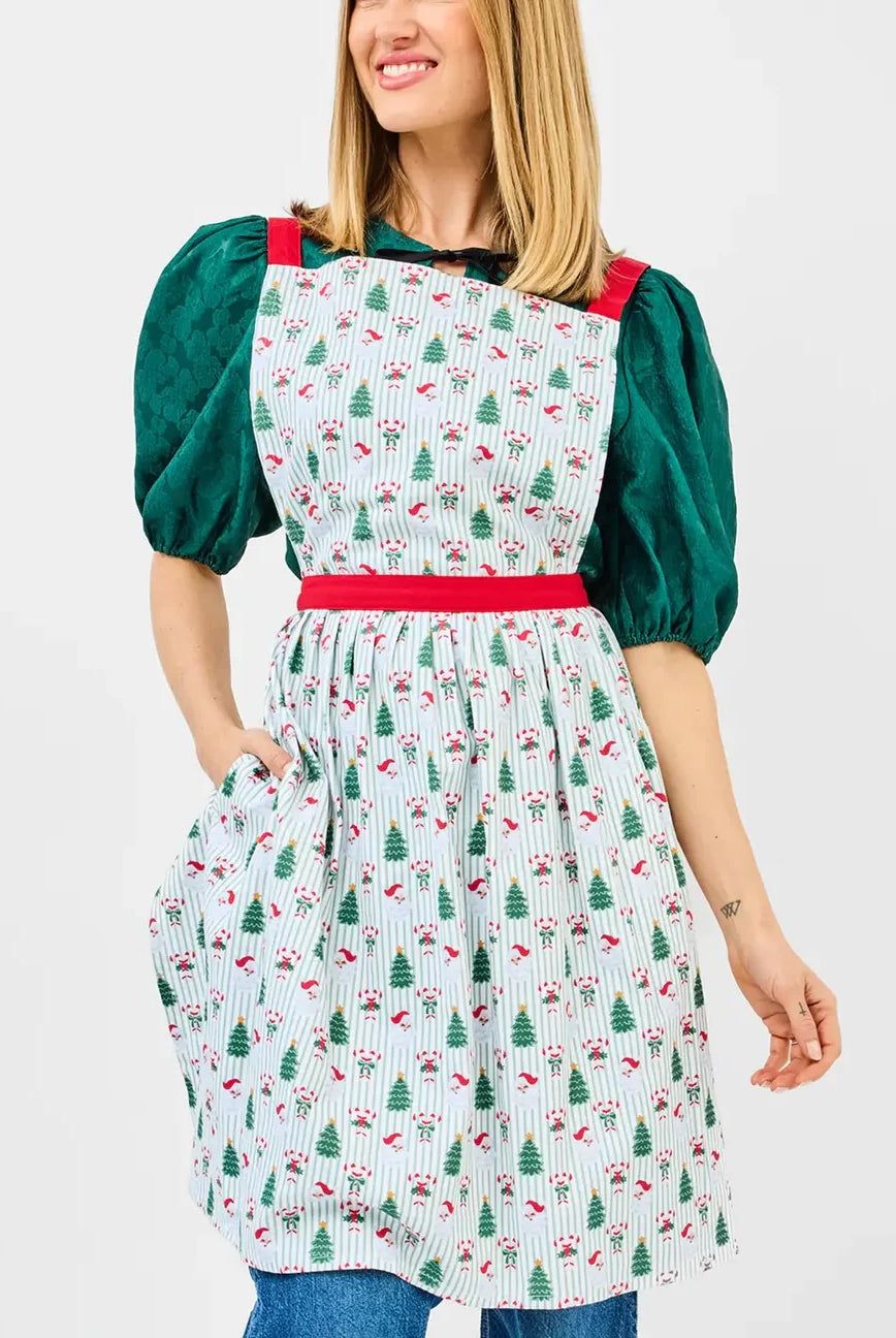 Apron Adult - Peppermint Pine-350 Holiday-Mary Square-The Lovely Closet, Women's Fashion Boutique in Alexandria, KY