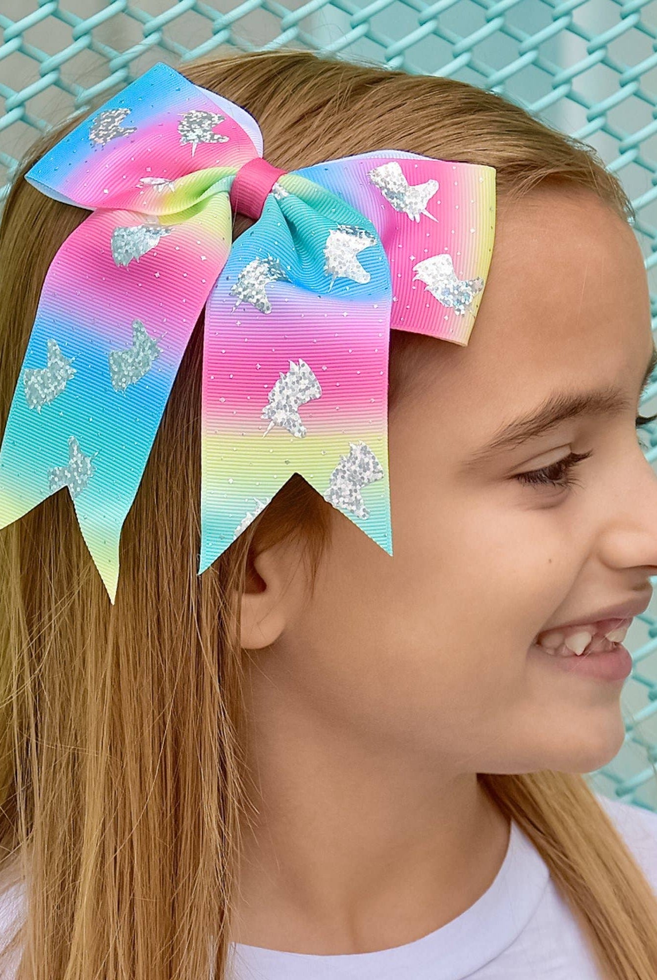 Large Unicorn Glitter Hair Bows-310 Gift-Frog Sac-The Lovely Closet, Women's Fashion Boutique in Alexandria, KY